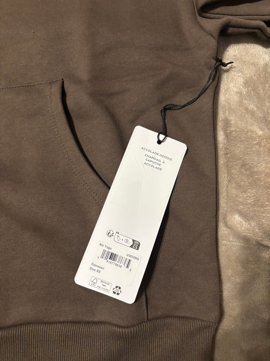 NEW Alo Yoga Espresso Unisex Hoodie Size XS-XL