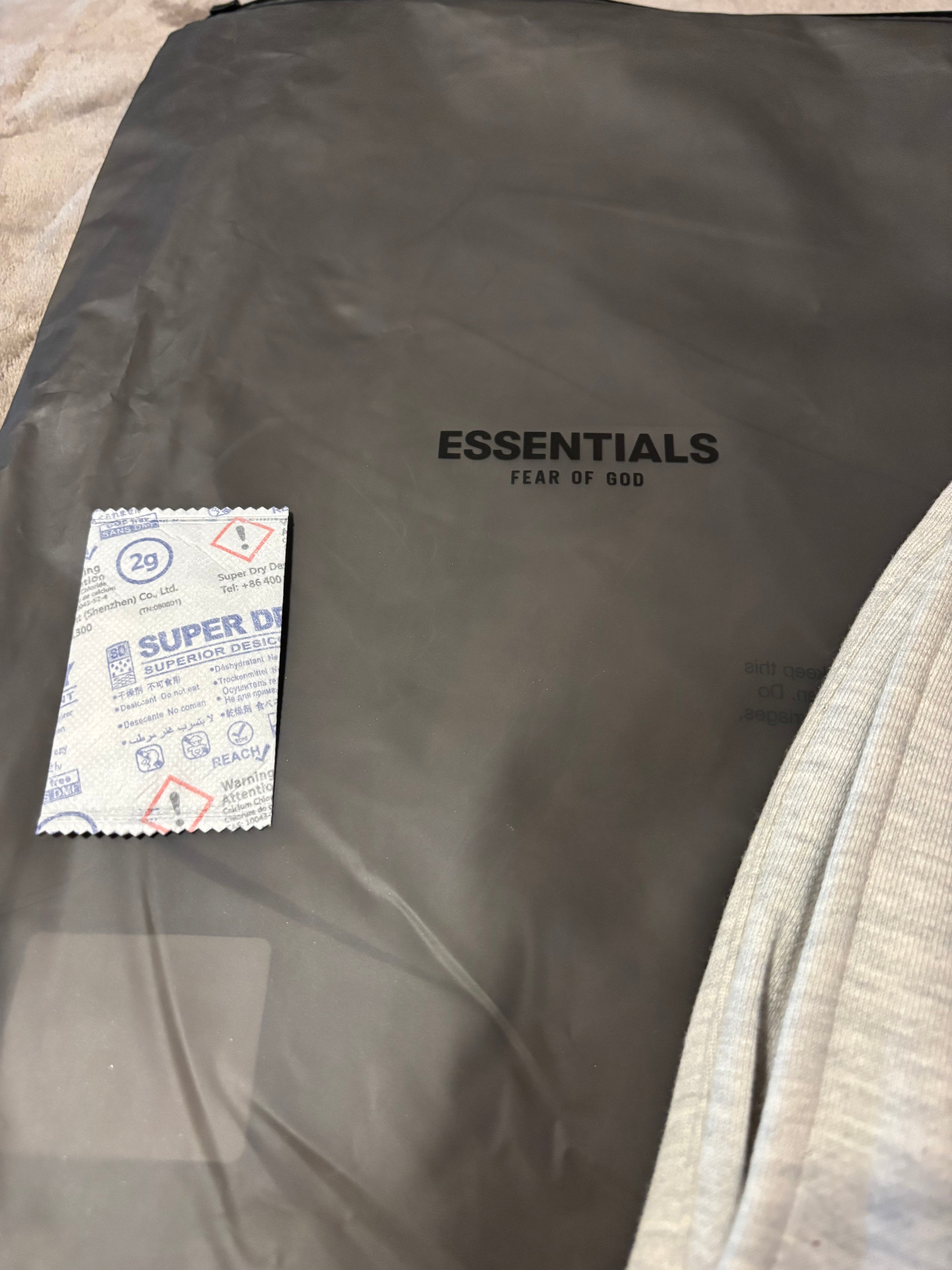 NEW Fear of God Essentials Light Oatmeal Cuffed Sweatpants Size XXS-L