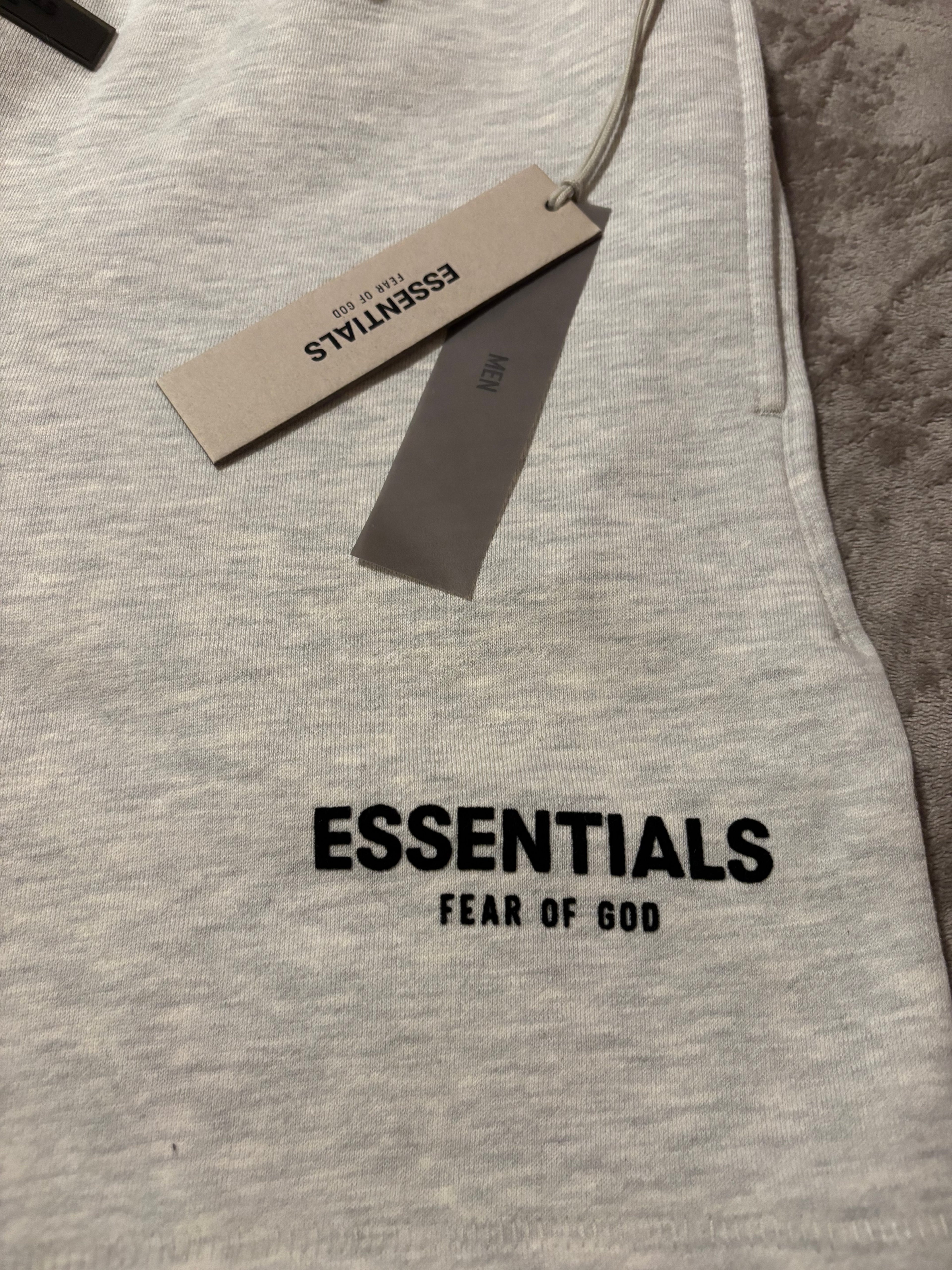 NEW Fear of God Essentials Light Oatmeal Shorts Size XS-L