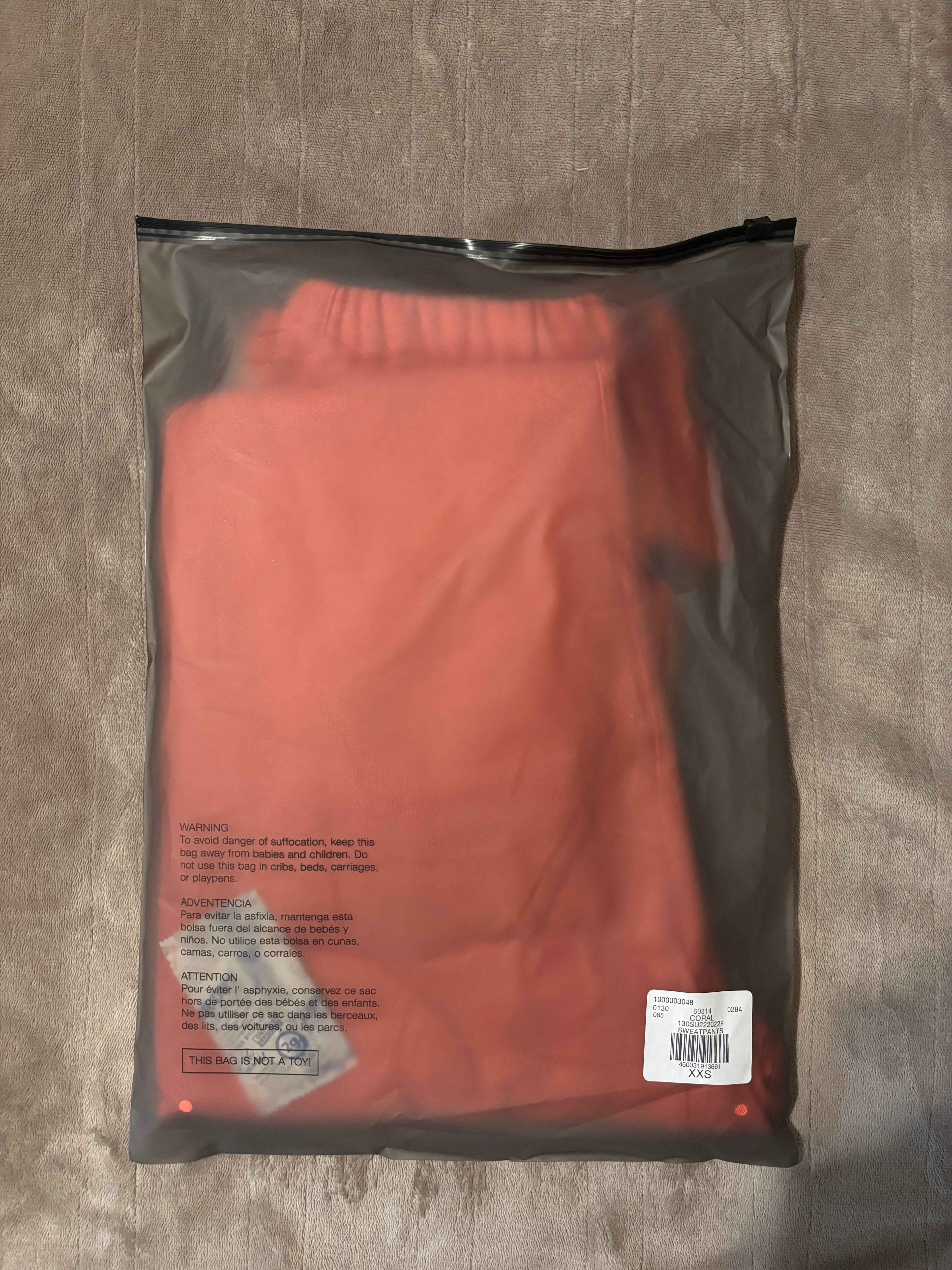 NEW Fear of God Essentials Coral Cuffed Sweatpants Size XXS