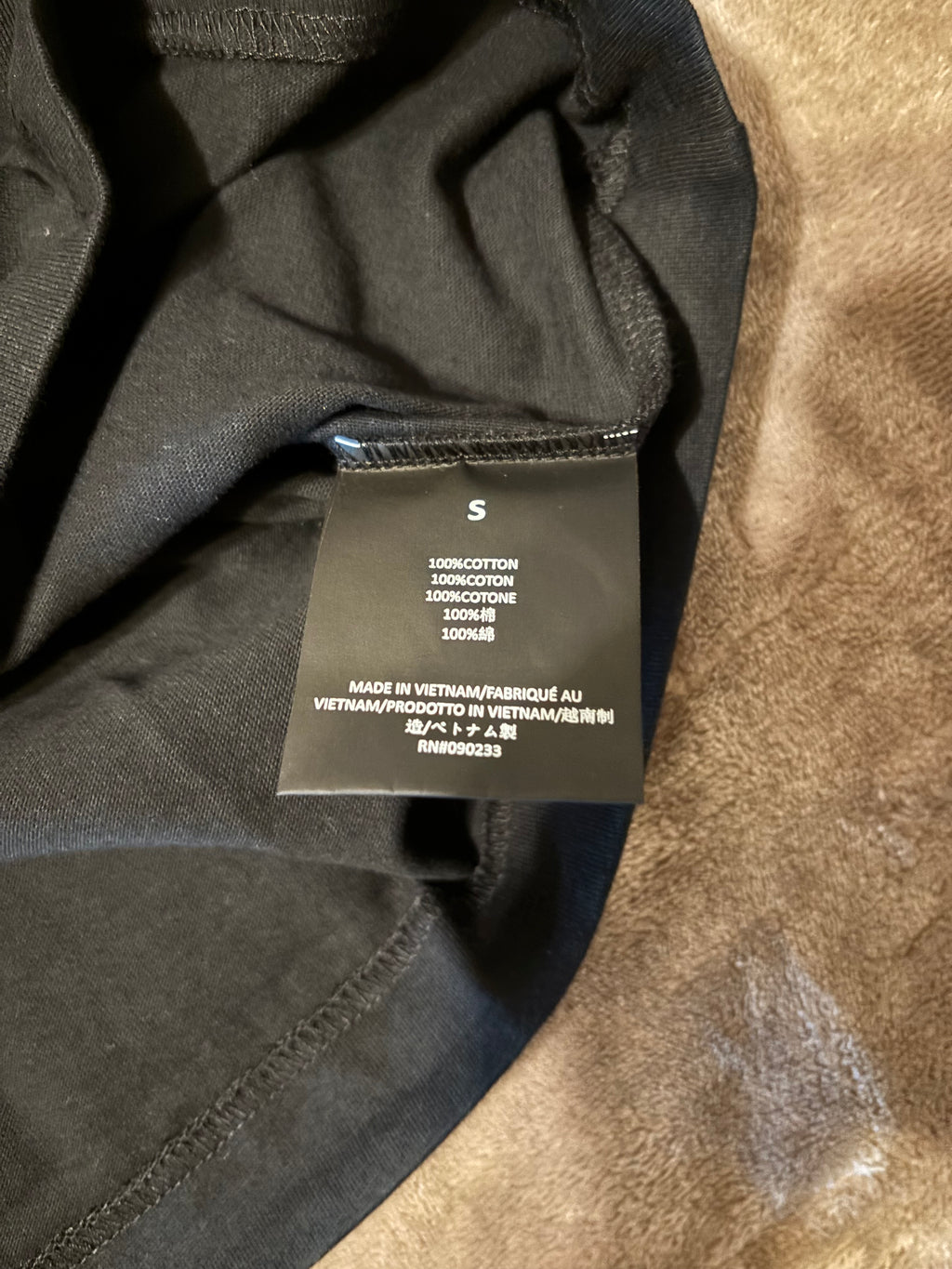 NEW NBA Fear of God Essentials Black T-Shirt Size S-M