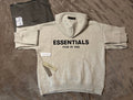 NEW Fear of God Essentials Light Oatmeal Hoodie Size XXS 100% Authentic✅