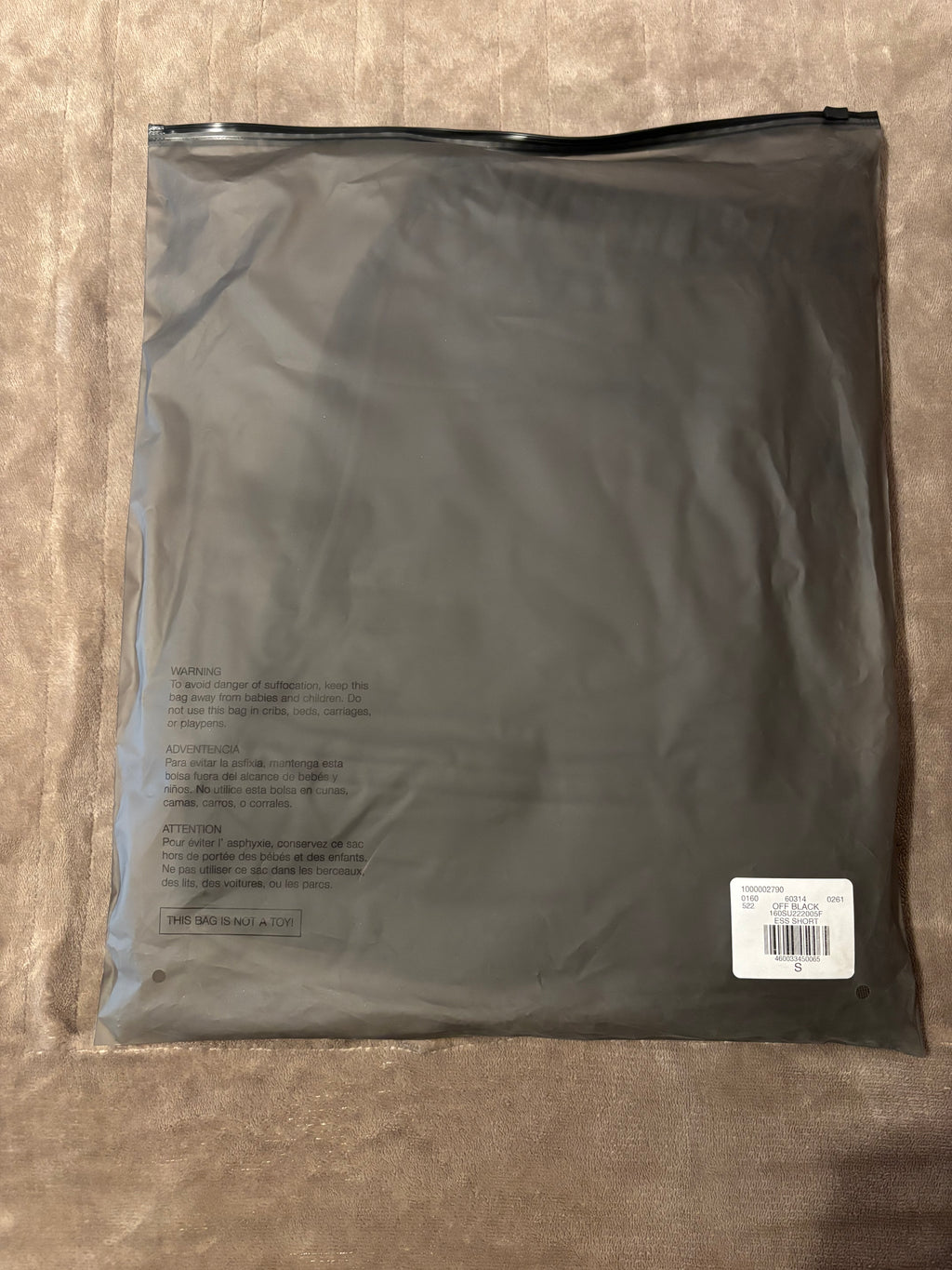 NEW Fear of God Essentials Off Black Shorts Size Small