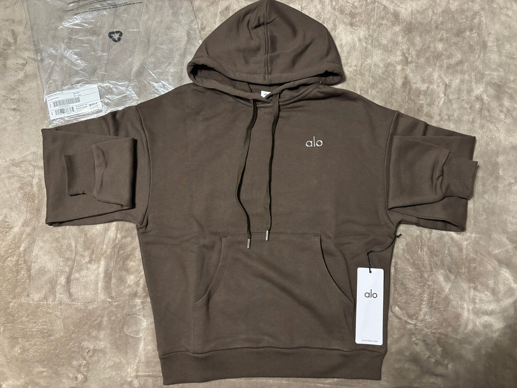 NEW Alo Yoga Espresso Unisex Hoodie Size XS-XL