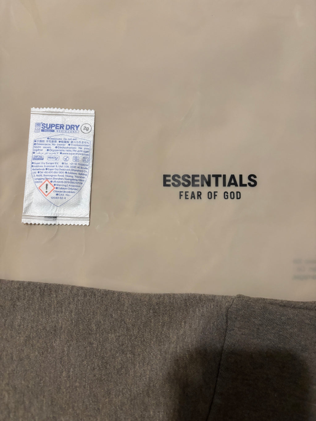NEW Kids Fear of God Essentials Heather Grey Hoodie Size 6/7-10