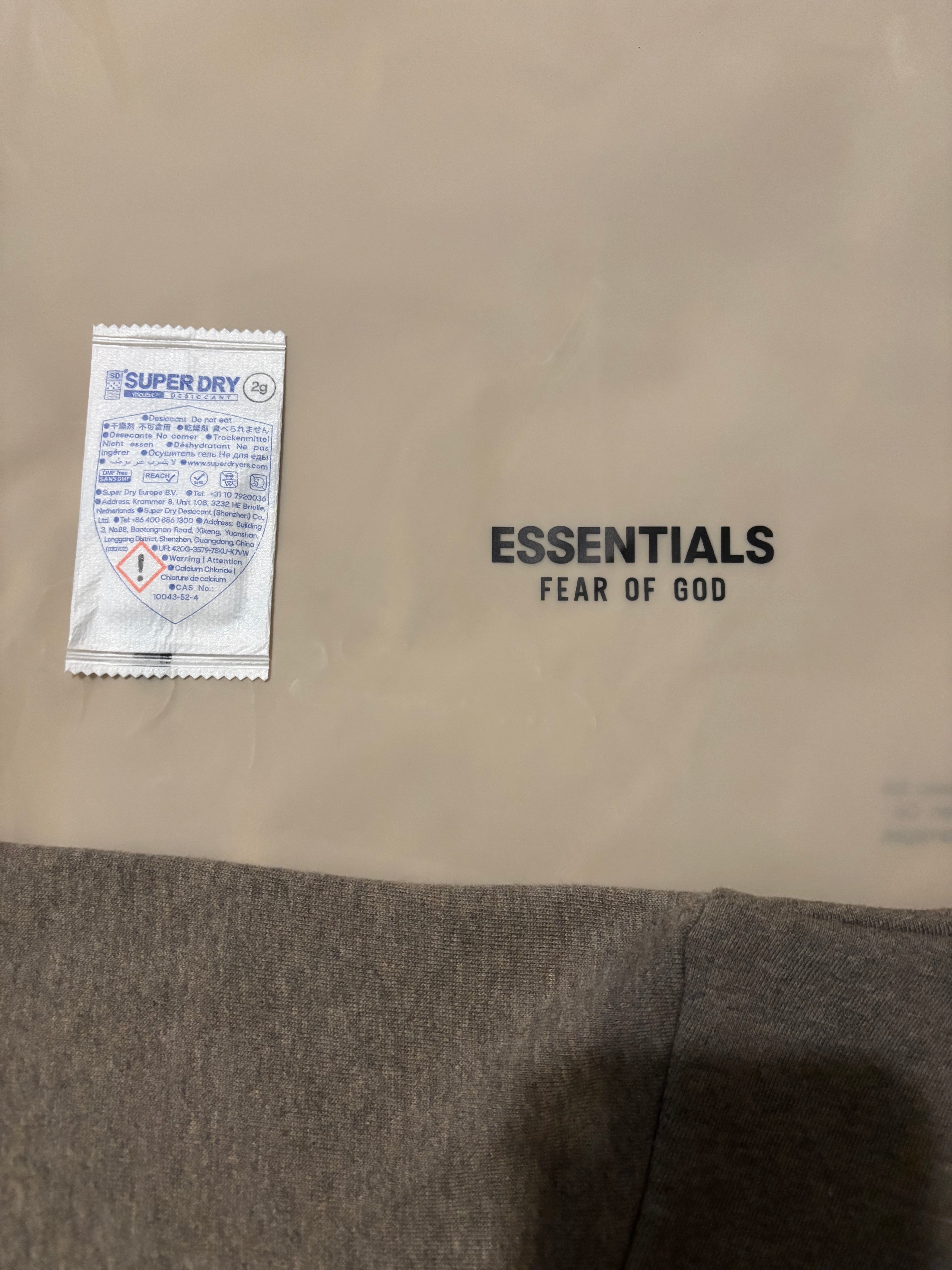 NEW Kids Fear of God Essentials Heather Grey Hoodie Size 6/7-10