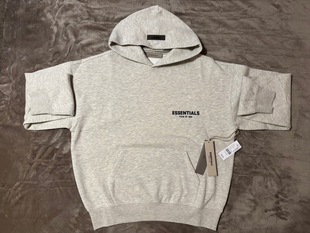 NEW Fear of God Essentials Light Oatmeal Hoodie Size XS 100% Authentic✅
