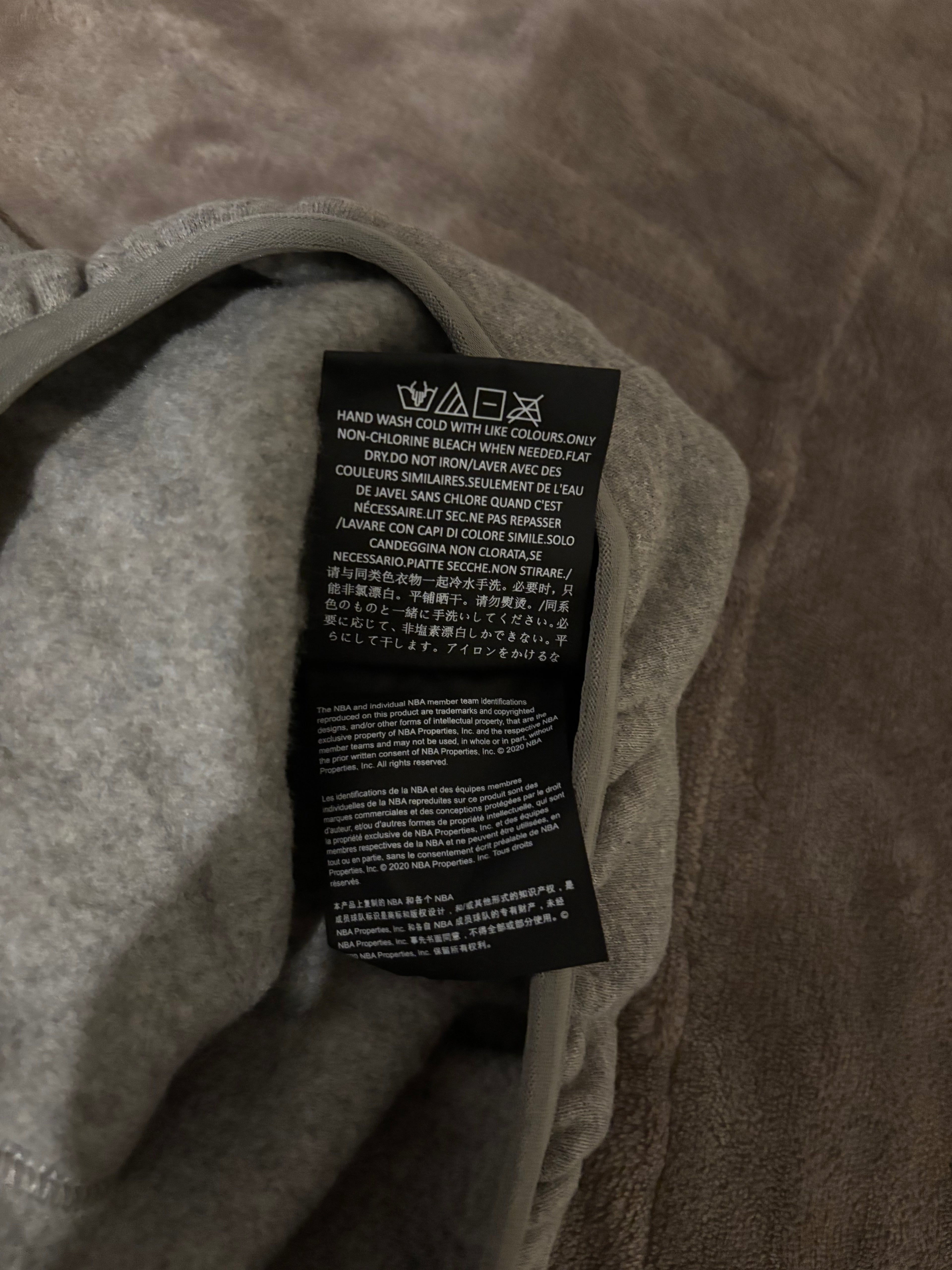 NEW NBA Fear of God Essentials Warm Heather Hoodie Size Small