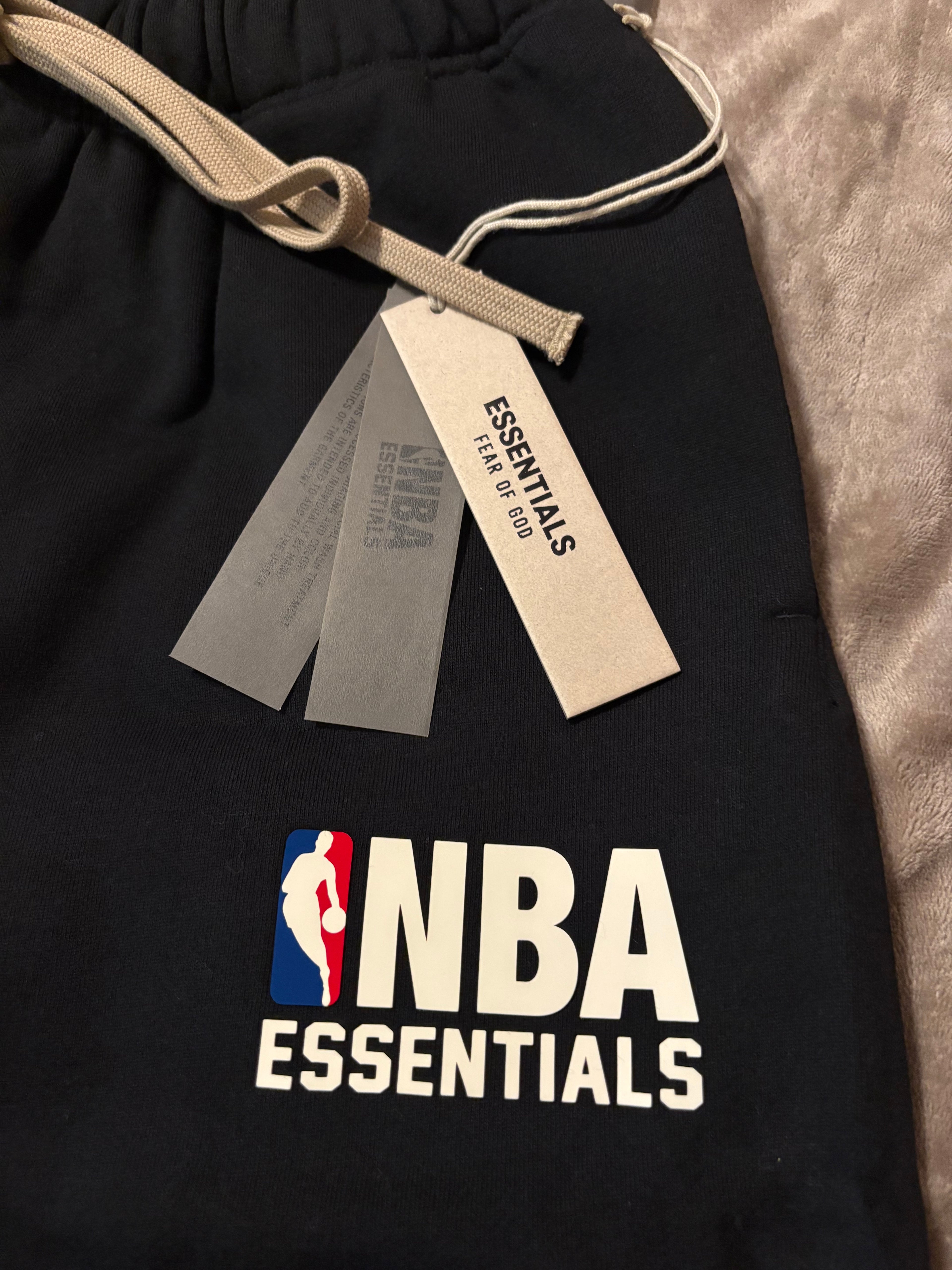 NEW NBA Fear of God Essentials Black Shorts Size S-L