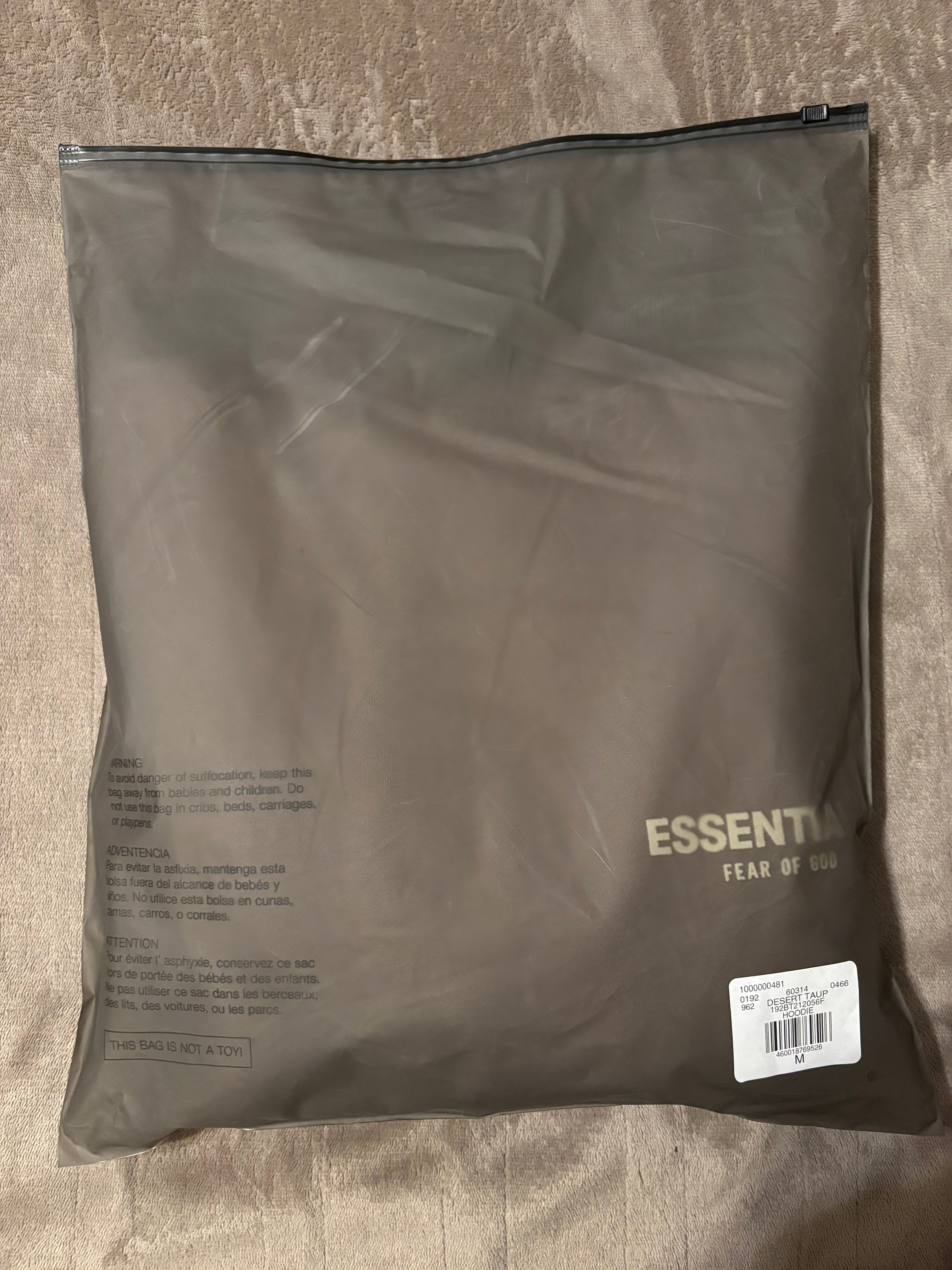 NEW Fear of God Essentials Desert Taupe Hoodie Size S-L 100% Authentic✅