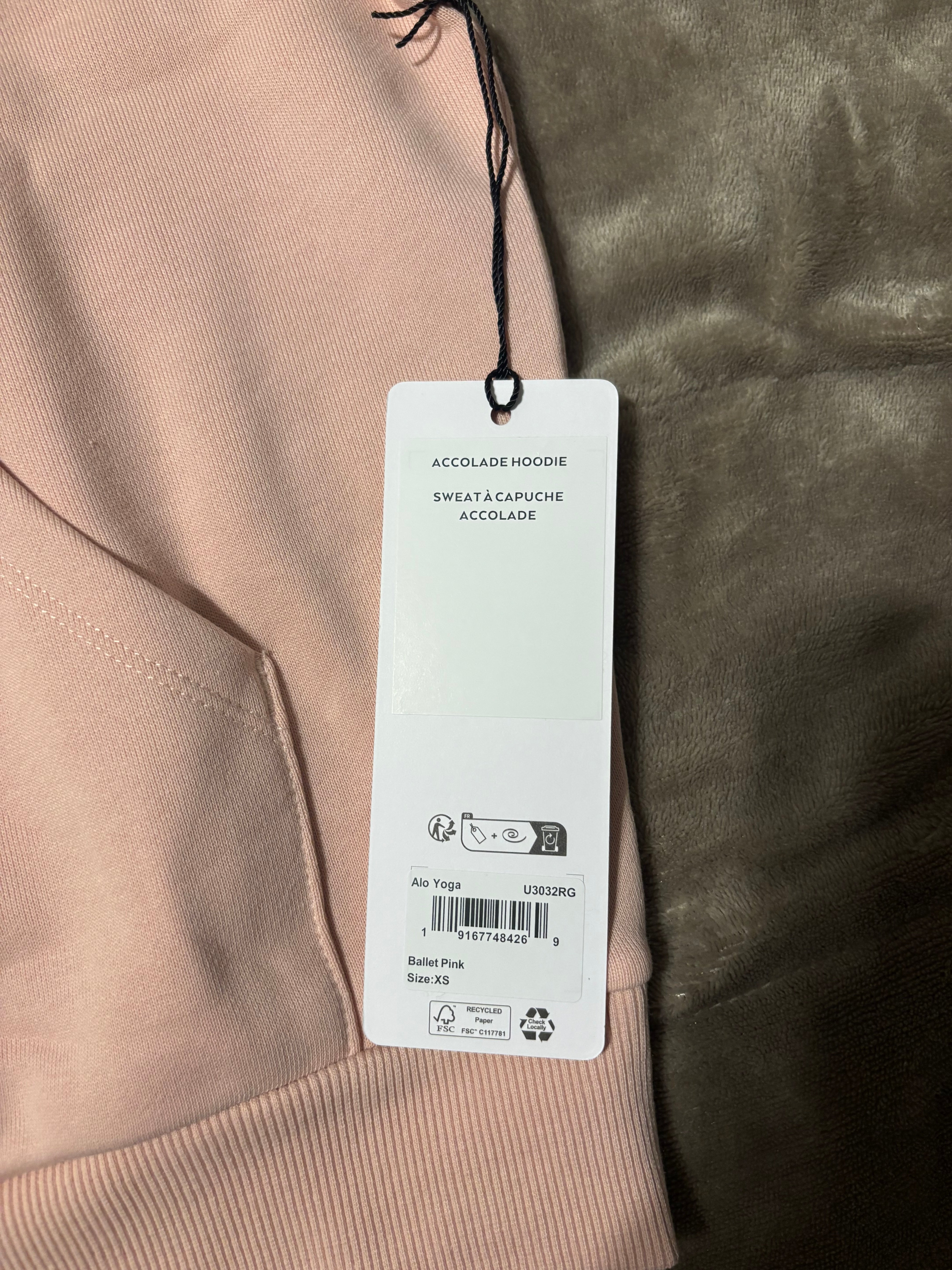 NEW Alo Yoga Ballet Pink Unisex Hoodie (Sizes: XS-L) | Authentic