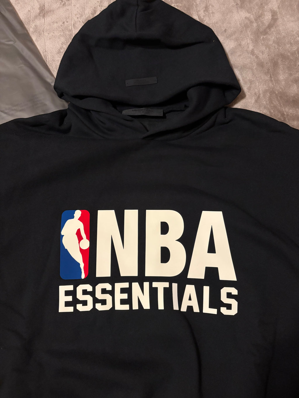 NEW NBA Fear of God Essentials Black Hoodie Size XS-M