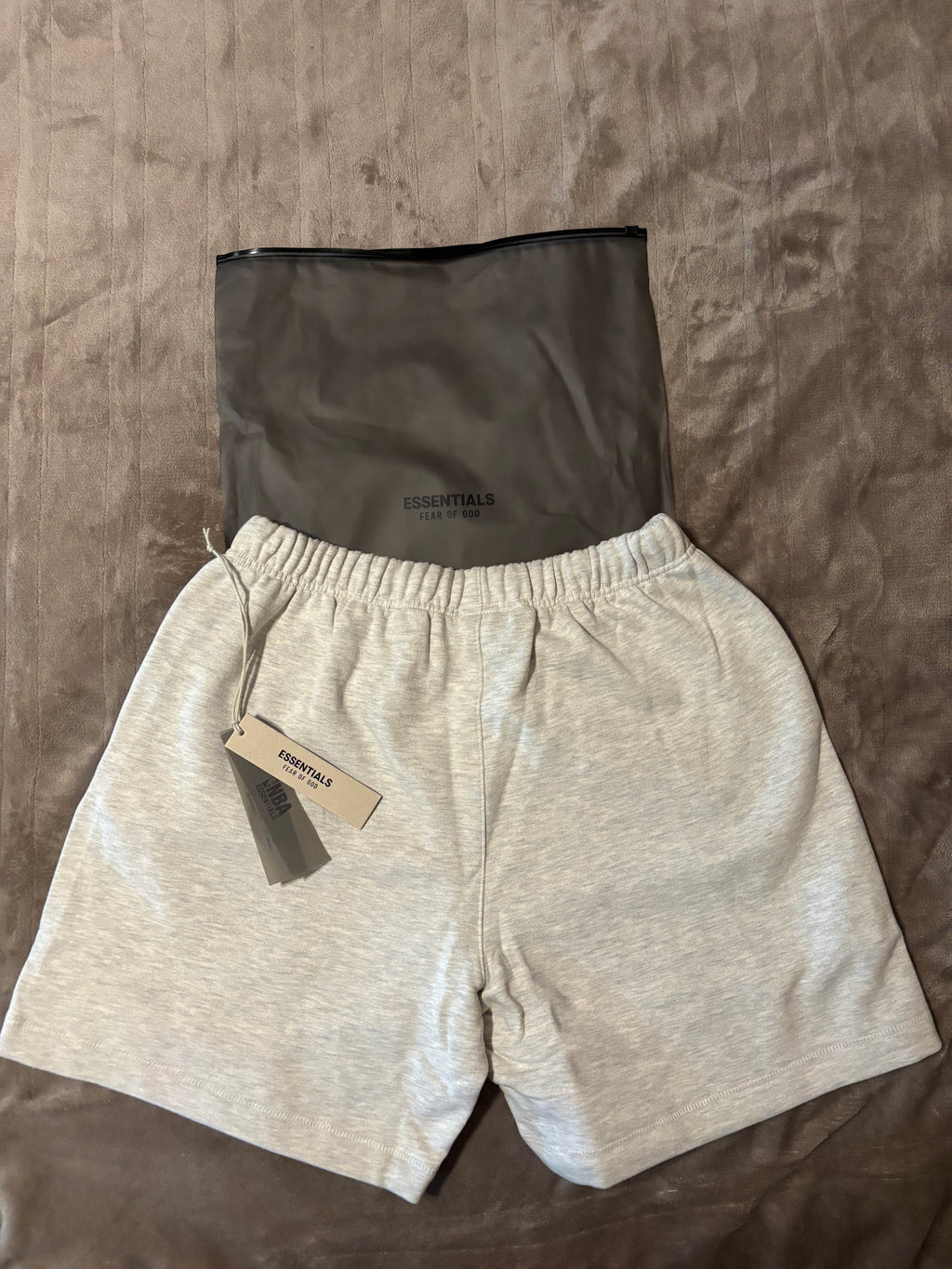 NEW NBA Fear of God Essentials Light Heather Shorts Size S-L