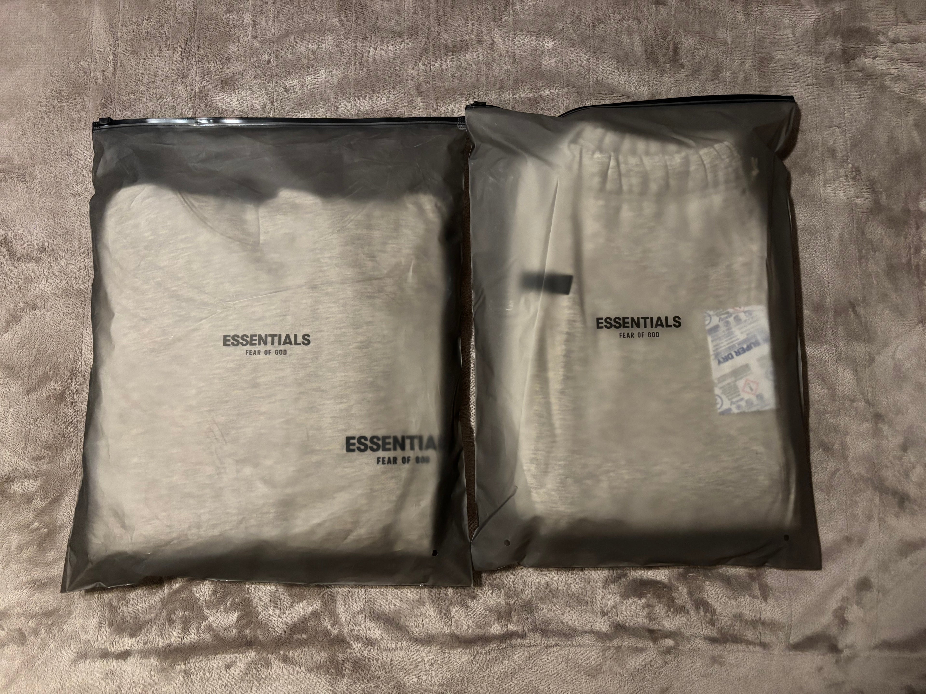 NEW Fear of God Essentials Light Oatmeal Relaxed Bundle Size XXS-L
