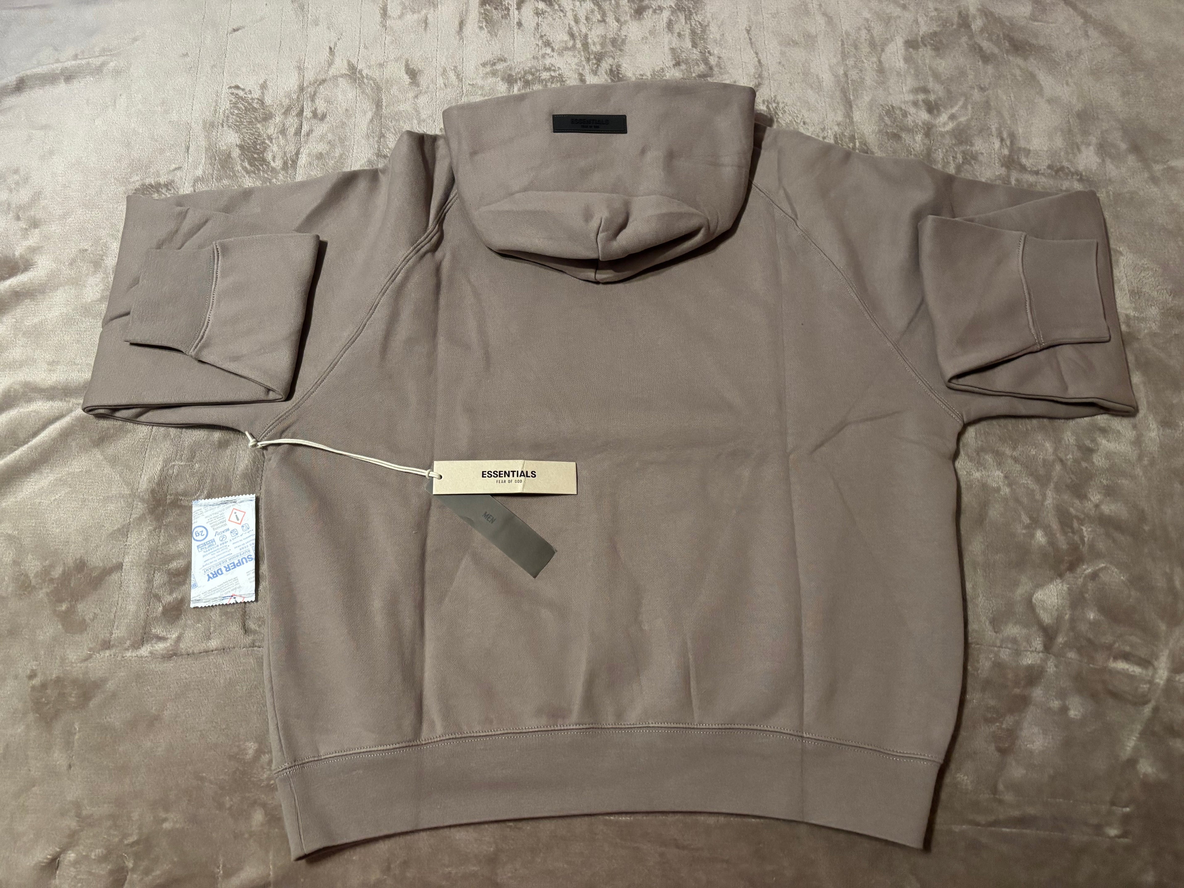 NEW Fear of God Essentials Desert Taupe Hoodie Size S-L 100% Authentic✅