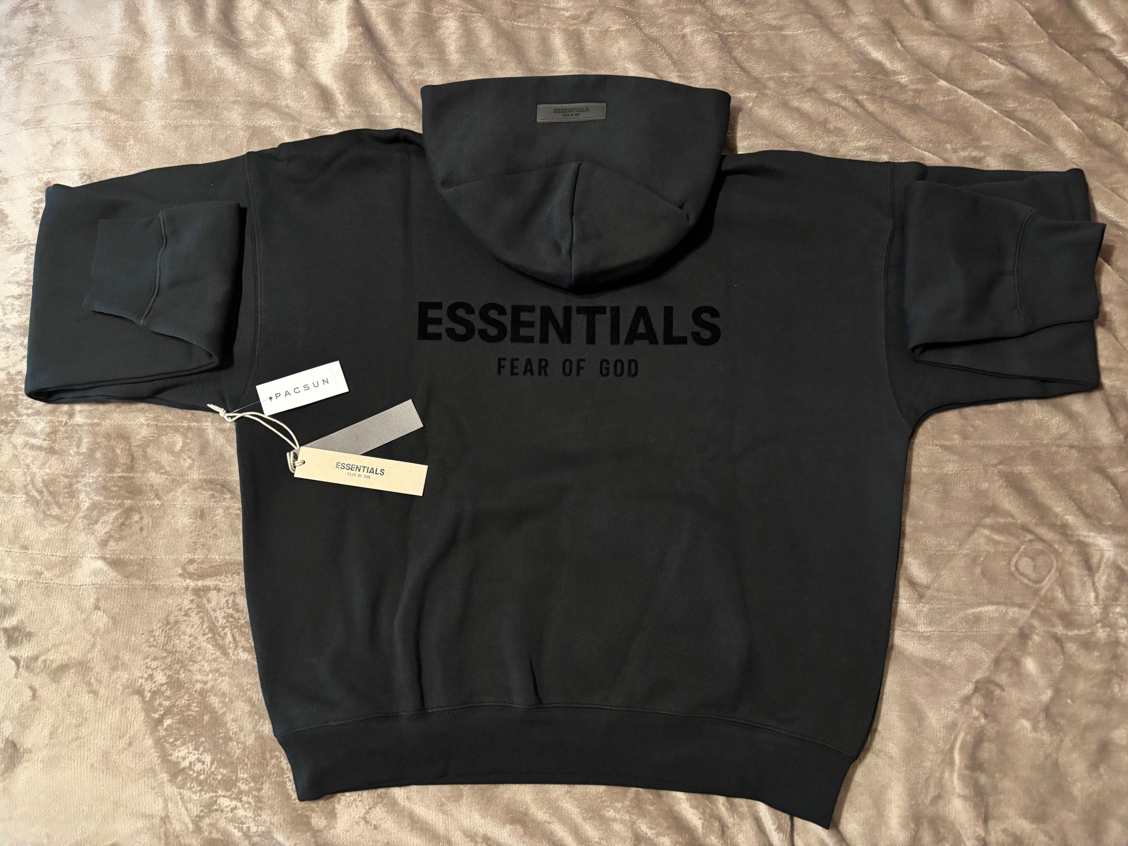 NEW Fear of God Essentials Black Hoodie Size Medium 100% Authentic✅