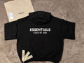 NEW Kids Fear of God Essentials Black Hoodie Size 10-14/16