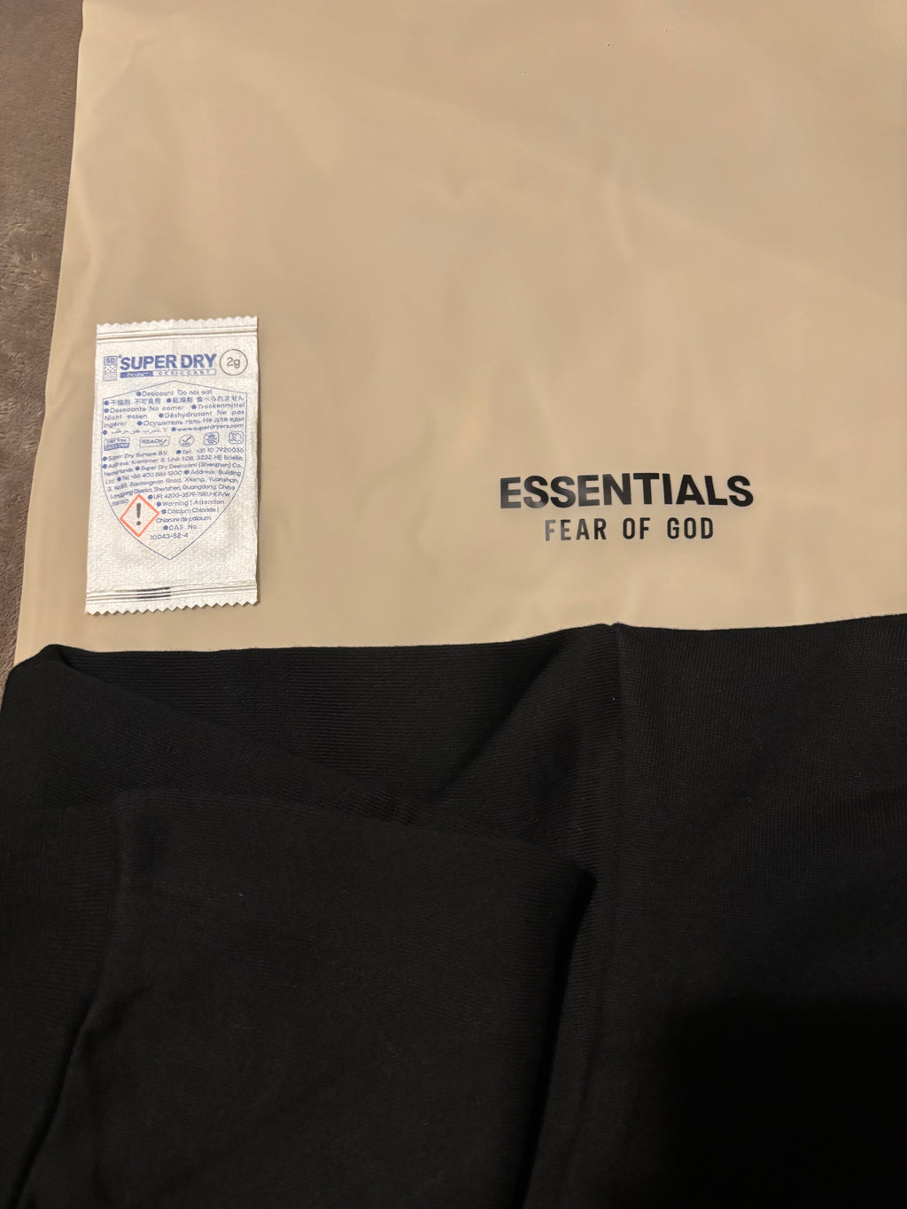 NEW Kids Fear of God Essentials Black Hoodie Size 10-14/16