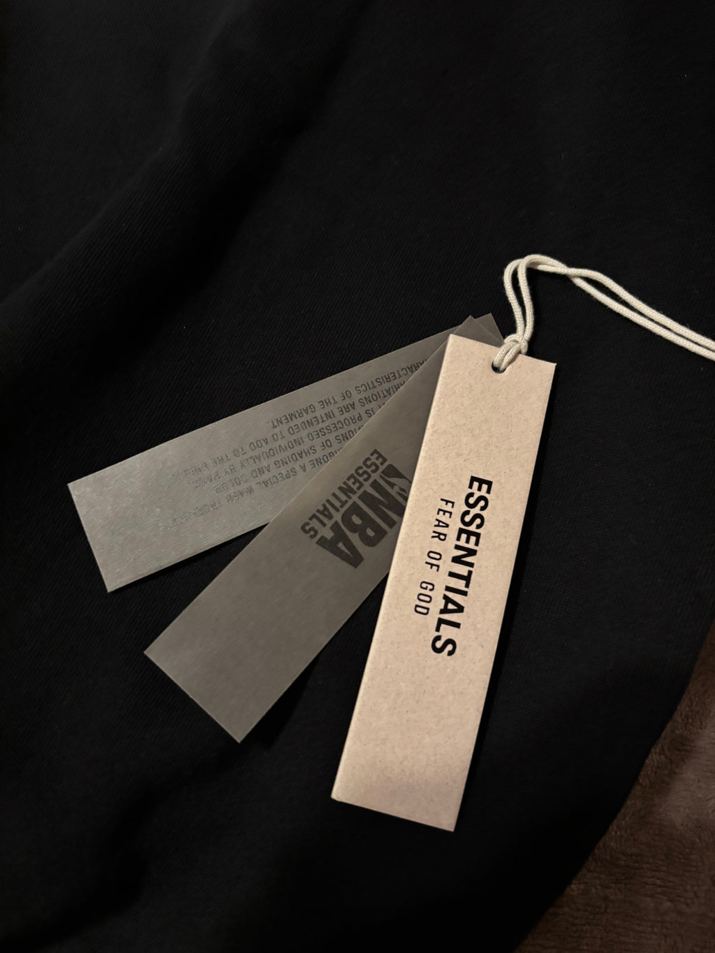 NEW NBA Fear of God Essentials Black Hoodie Size XS-M