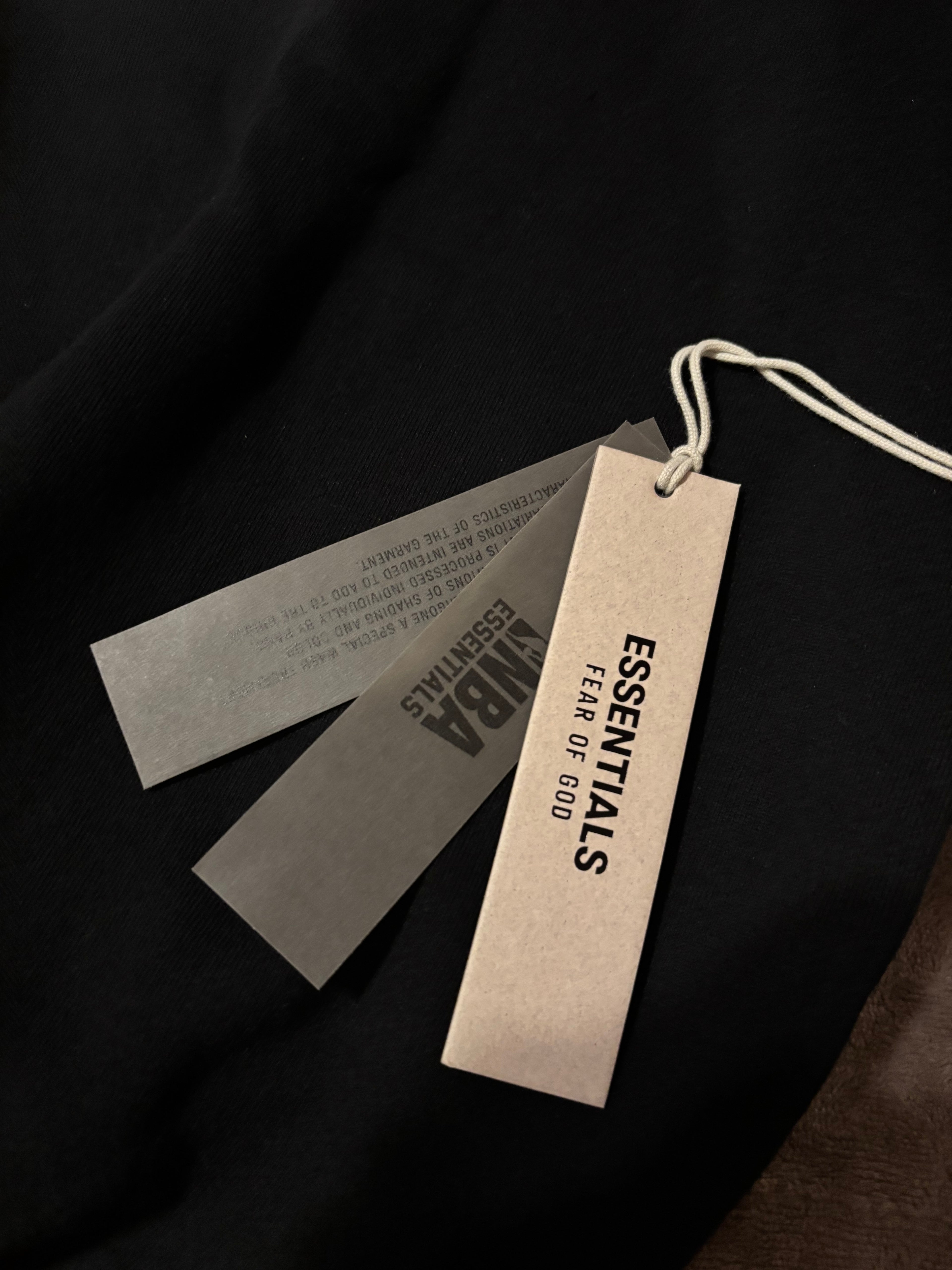 NEW NBA Fear of God Essentials Black Hoodie Size XS-M