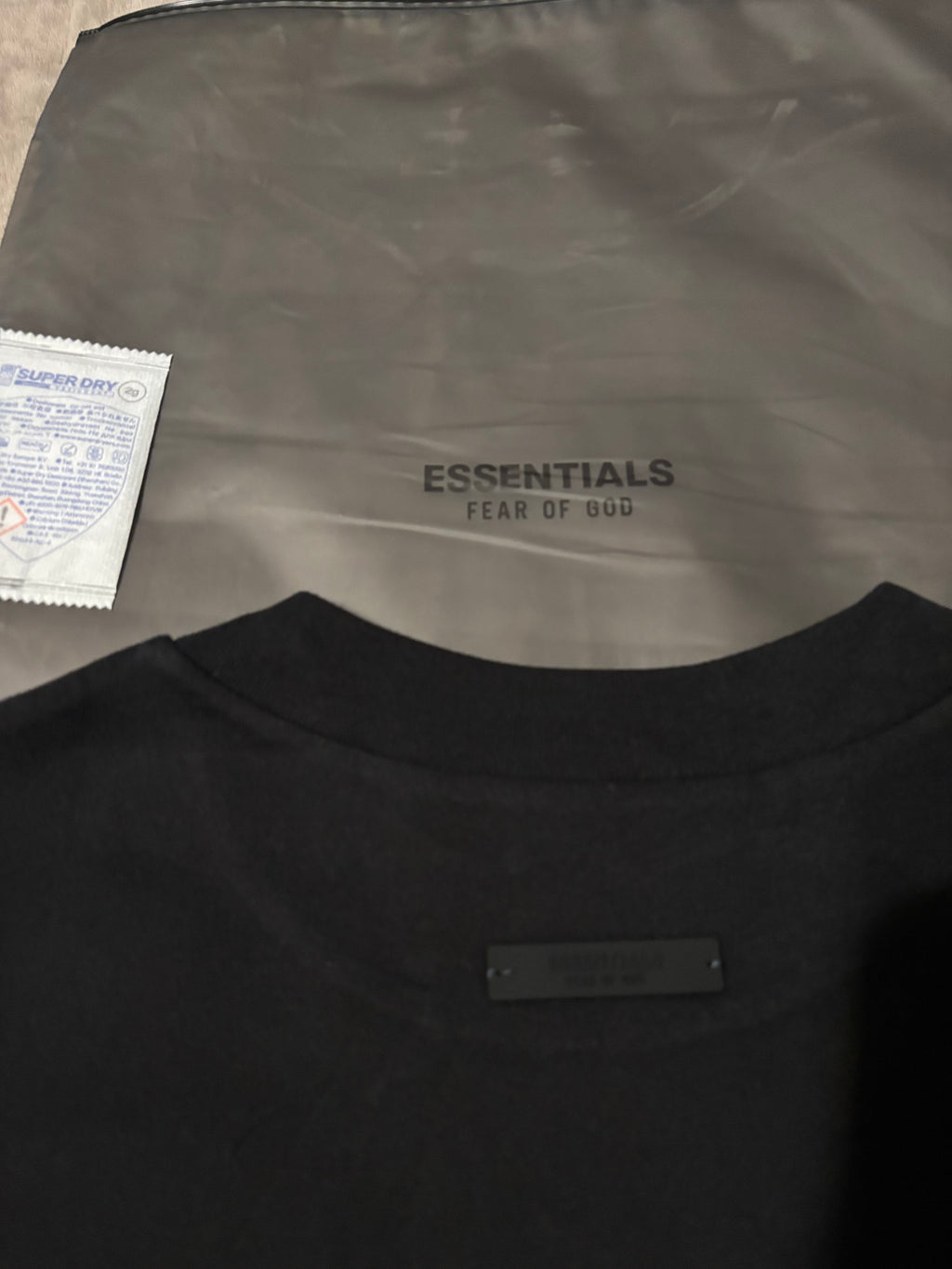 NEW Fear of God Essentials Black T-Shirt Size XS-S