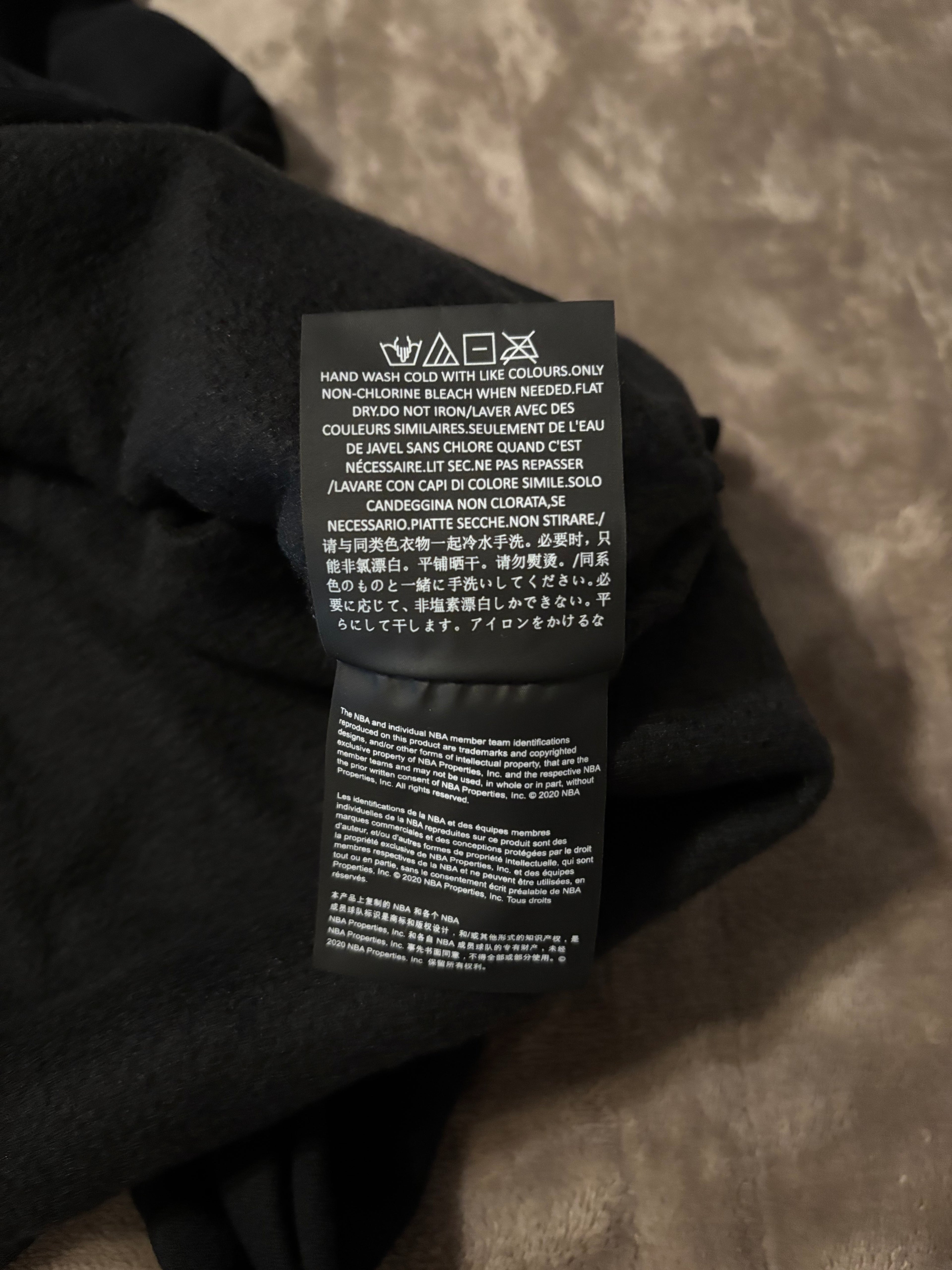 NEW NBA Fear of God Essentials Black Hoodie Size XS-S