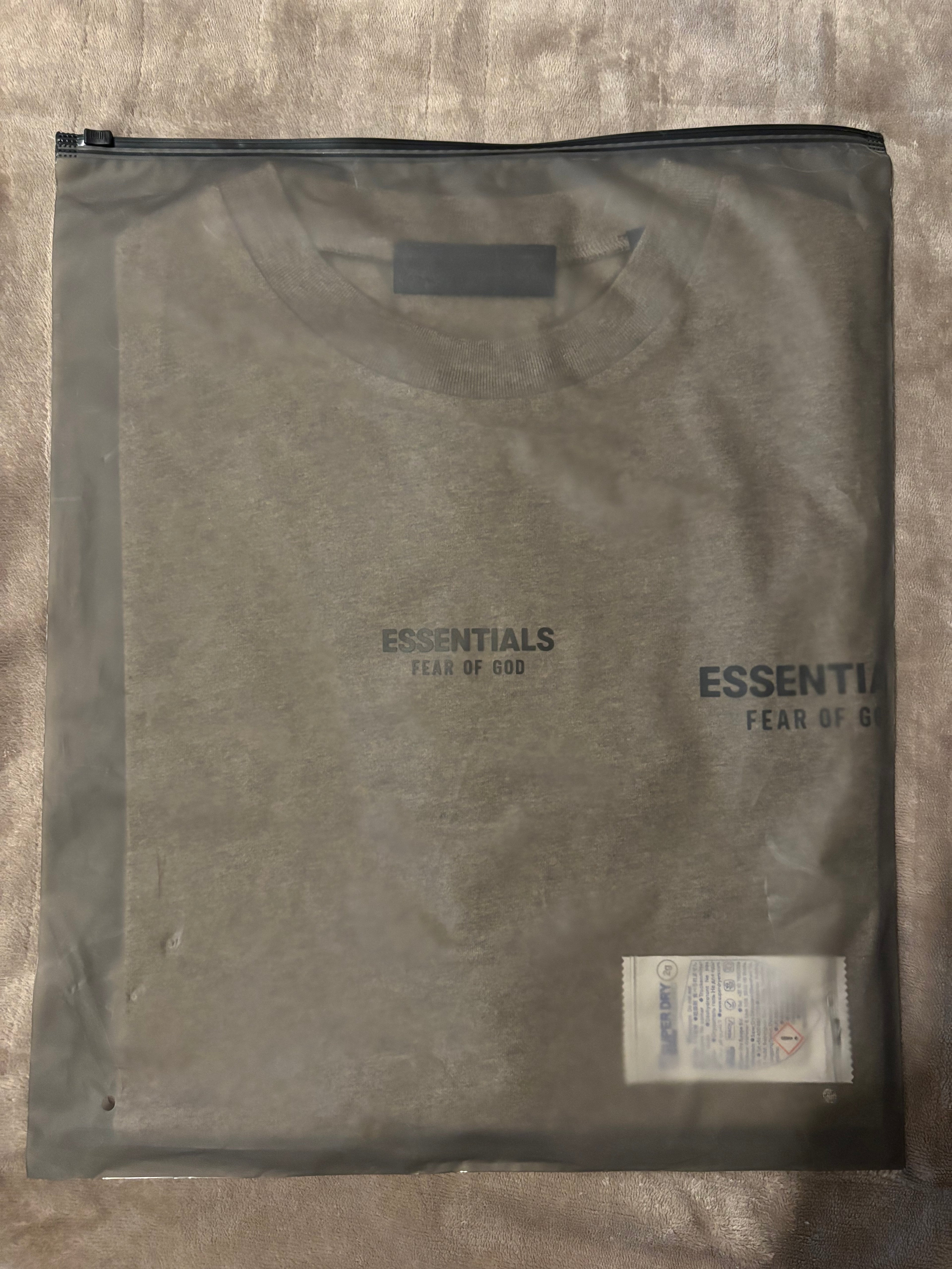NEW Fear of God Essentials Heather Grey T-Shirt Size S-M