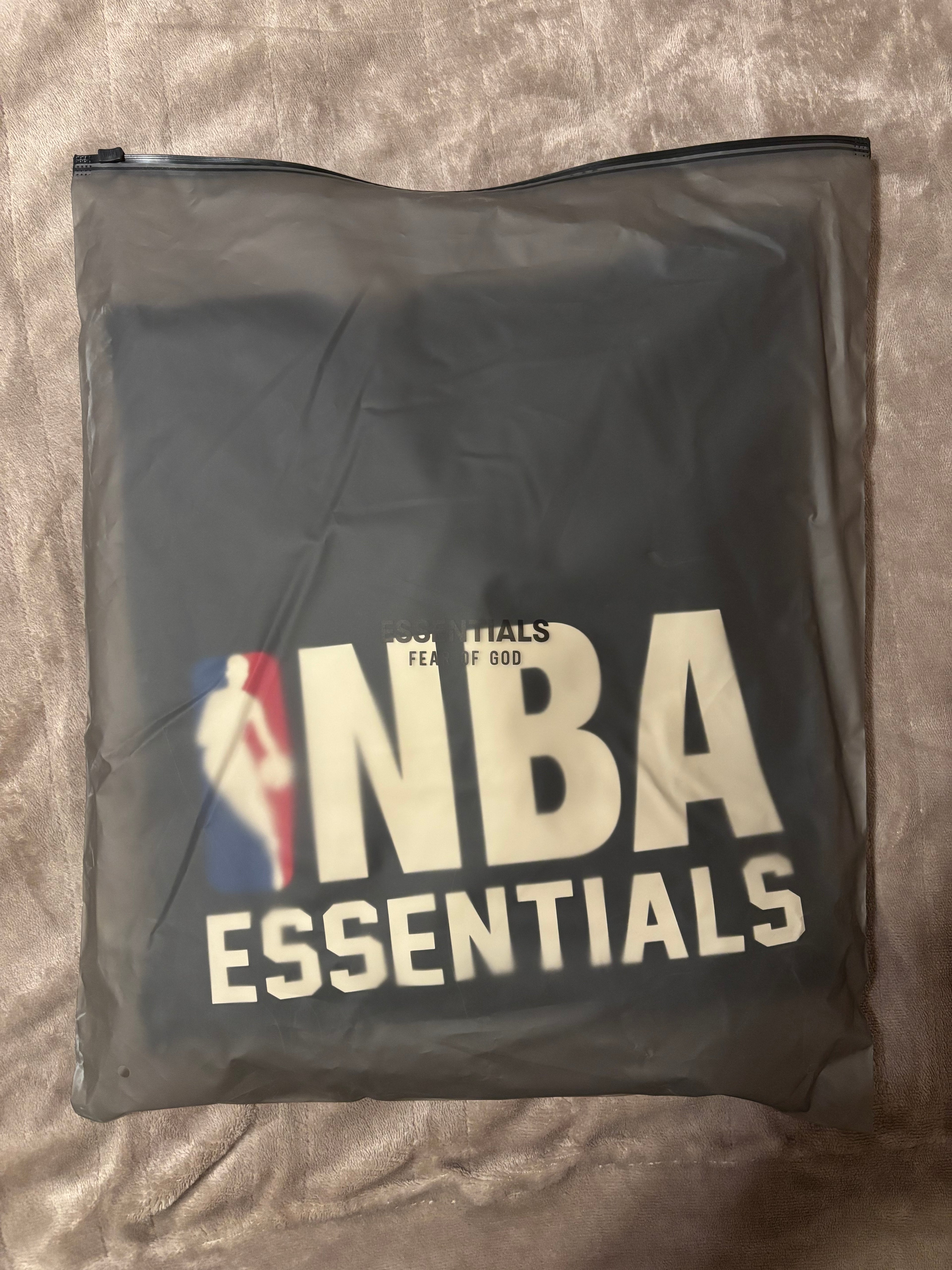 NEW NBA Fear of God Essentials Black Hoodie Size XS-M