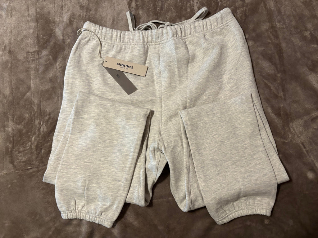 NEW Fear of God Essentials Light Oatmeal Cuffed Sweatpants Size XXS-L