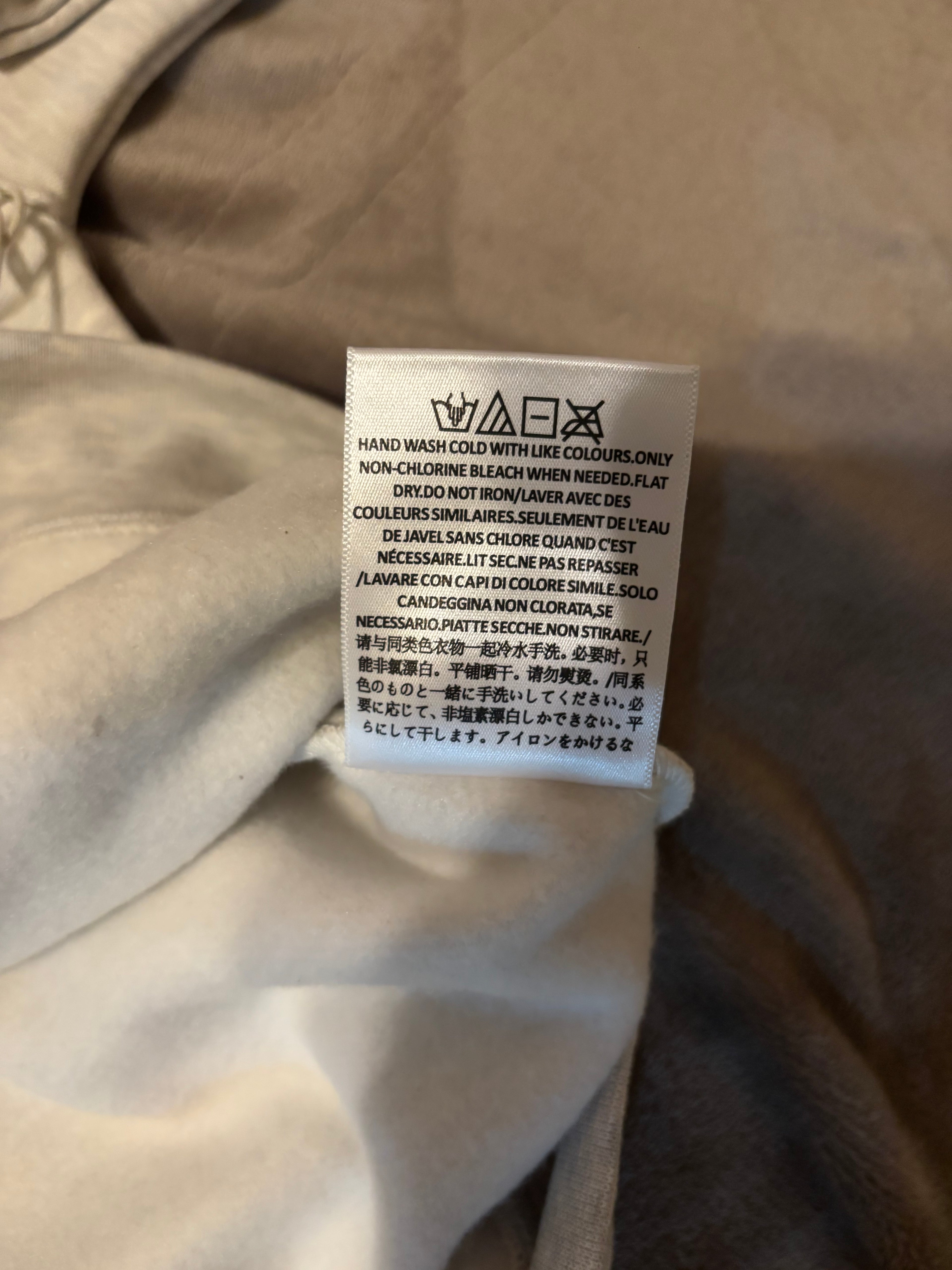 NEW Fear of God Essentials Light Oatmeal Hoodie Size XXS 100% Authentic✅