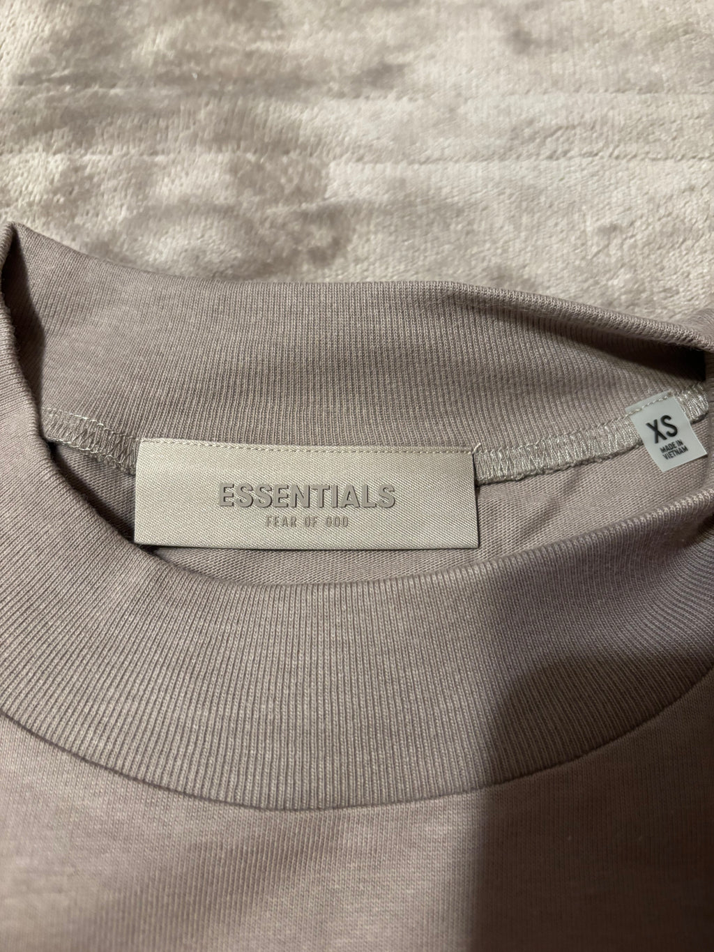 NEW Fear of God Essentials Desert Taupe T-Shirt Size XS