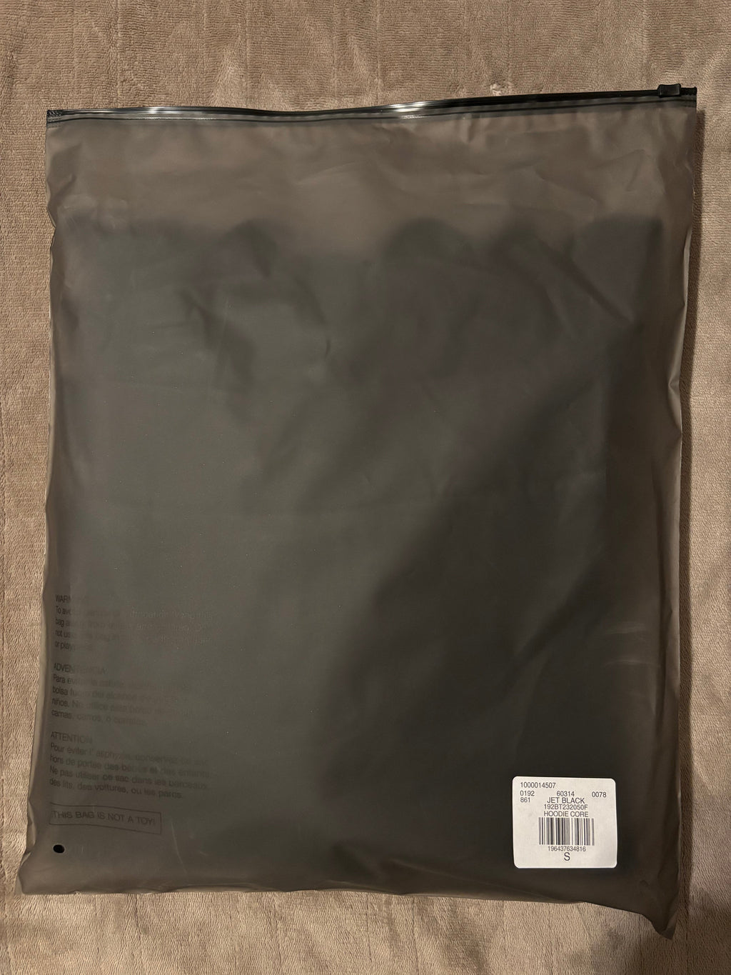 NEW Fear of God Essentials Jet Black Hoodie Size Small
