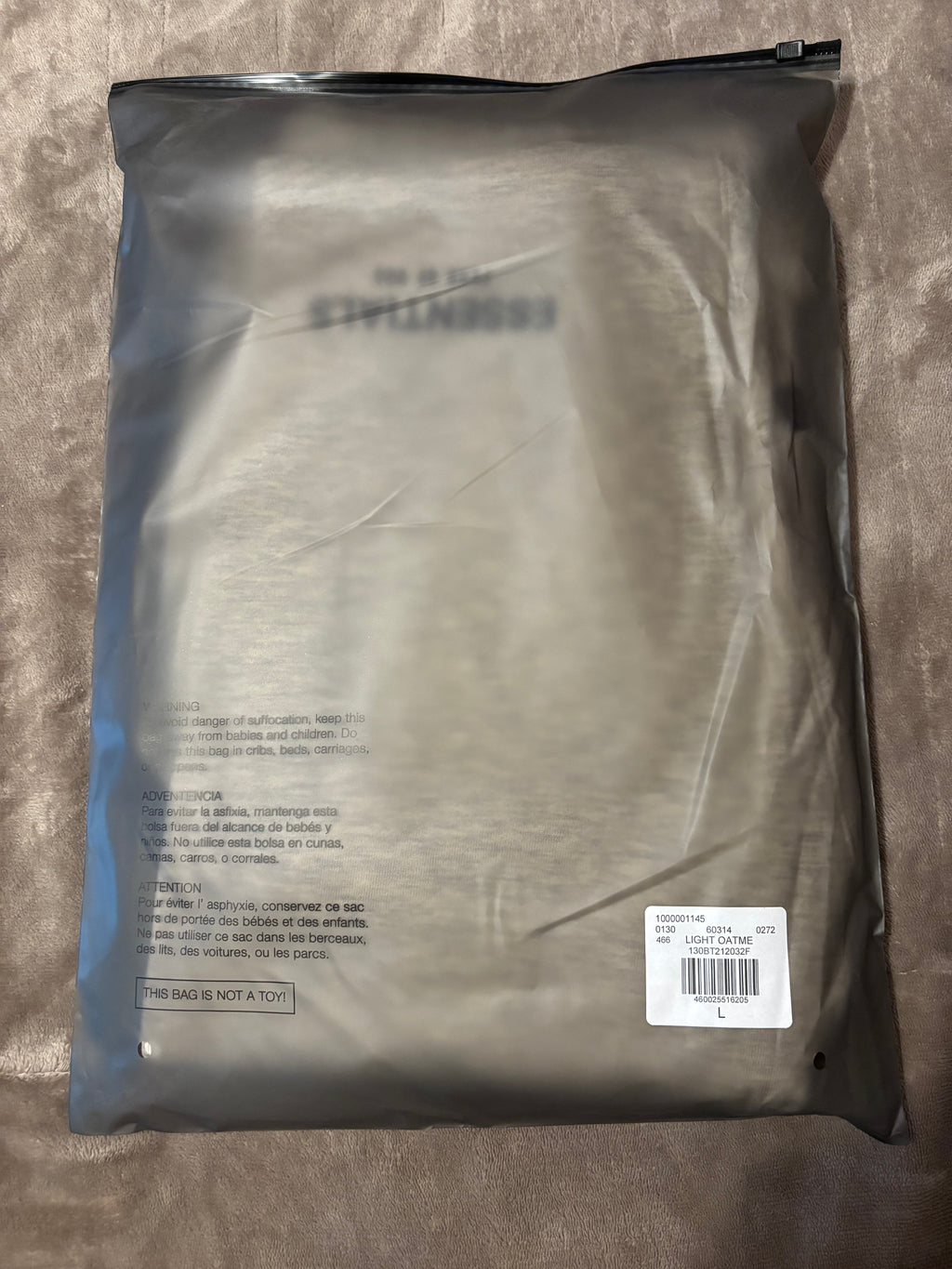NEW Fear of God Essentials Light Oatmeal Cuffed Sweatpants Size XXS-L