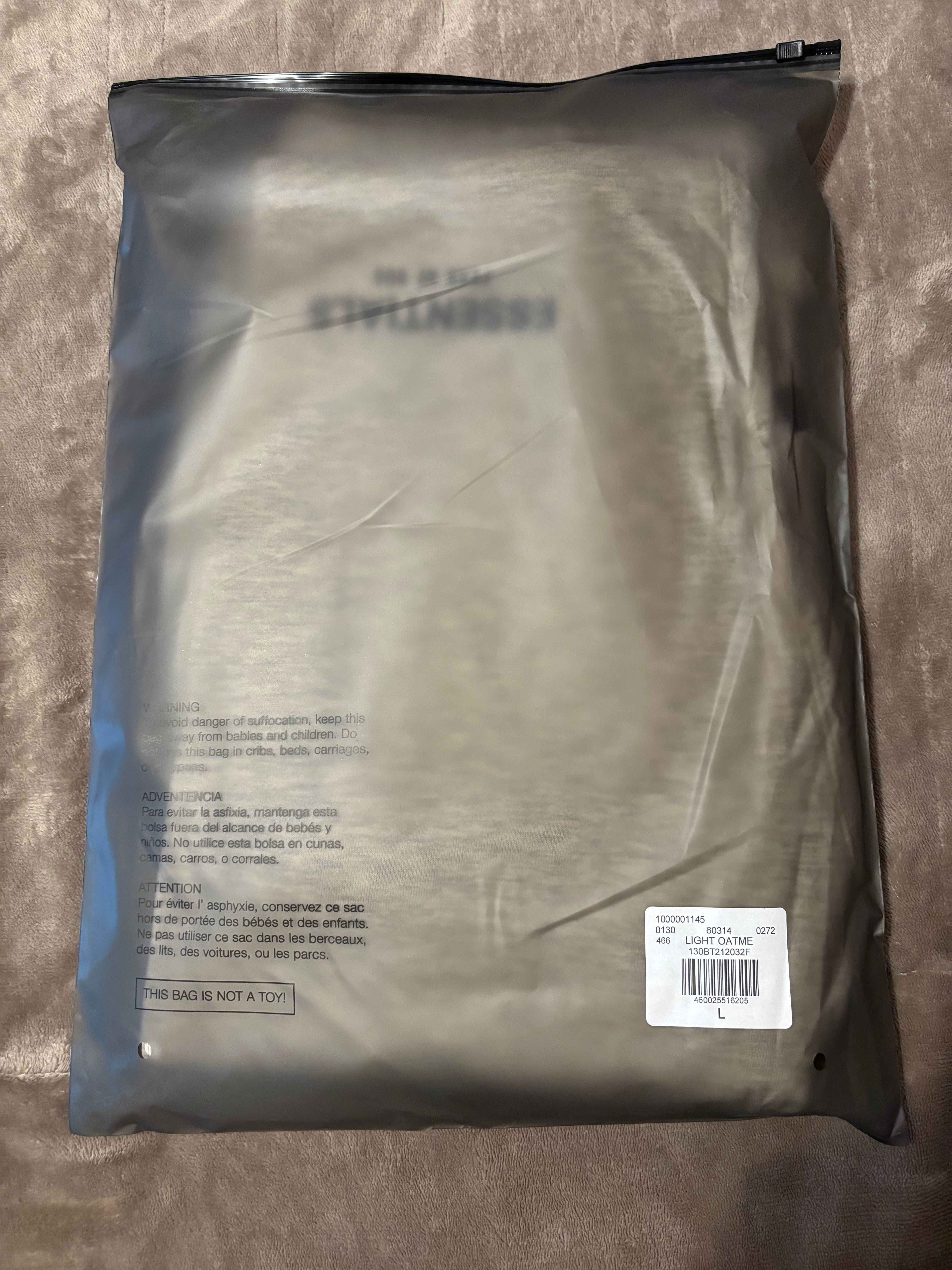 NEW Fear of God Essentials Light Oatmeal Cuffed Sweatpants Size XXS-L