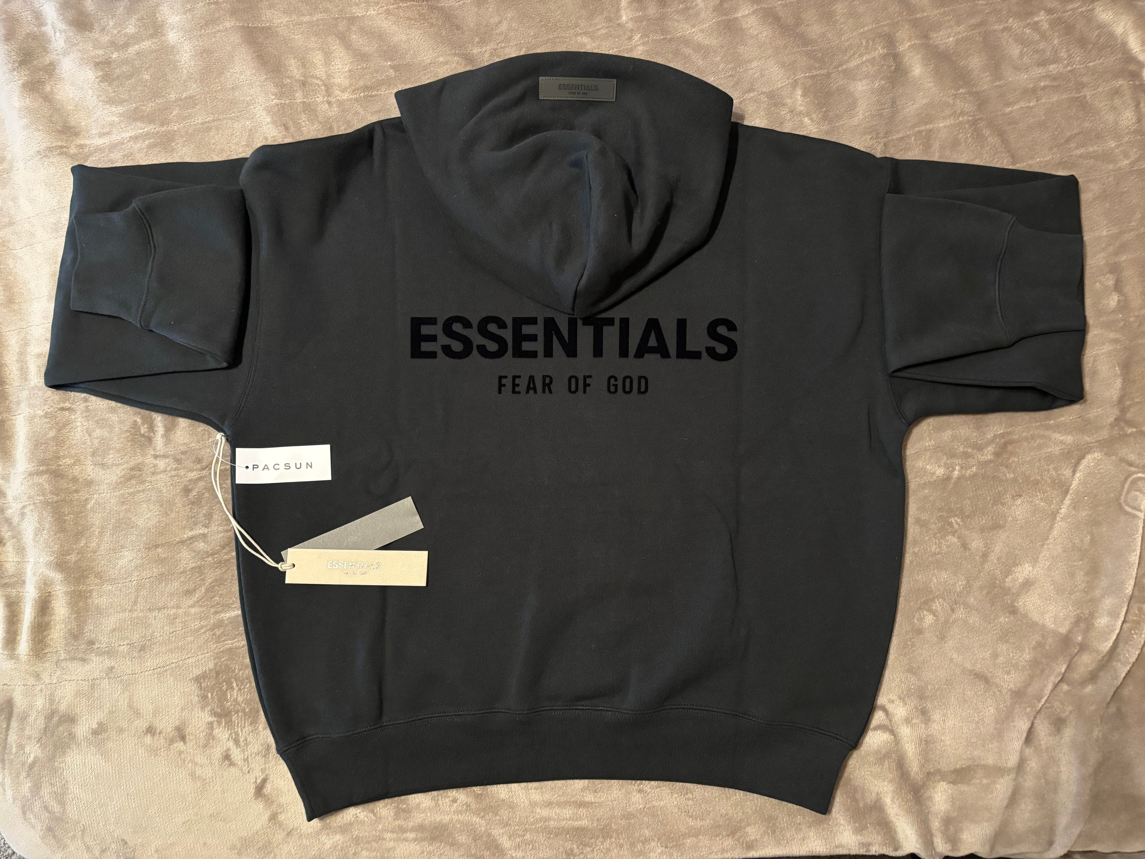 NEW Fear of God Essentials Black Hoodie Size XS 100% Authentic✅