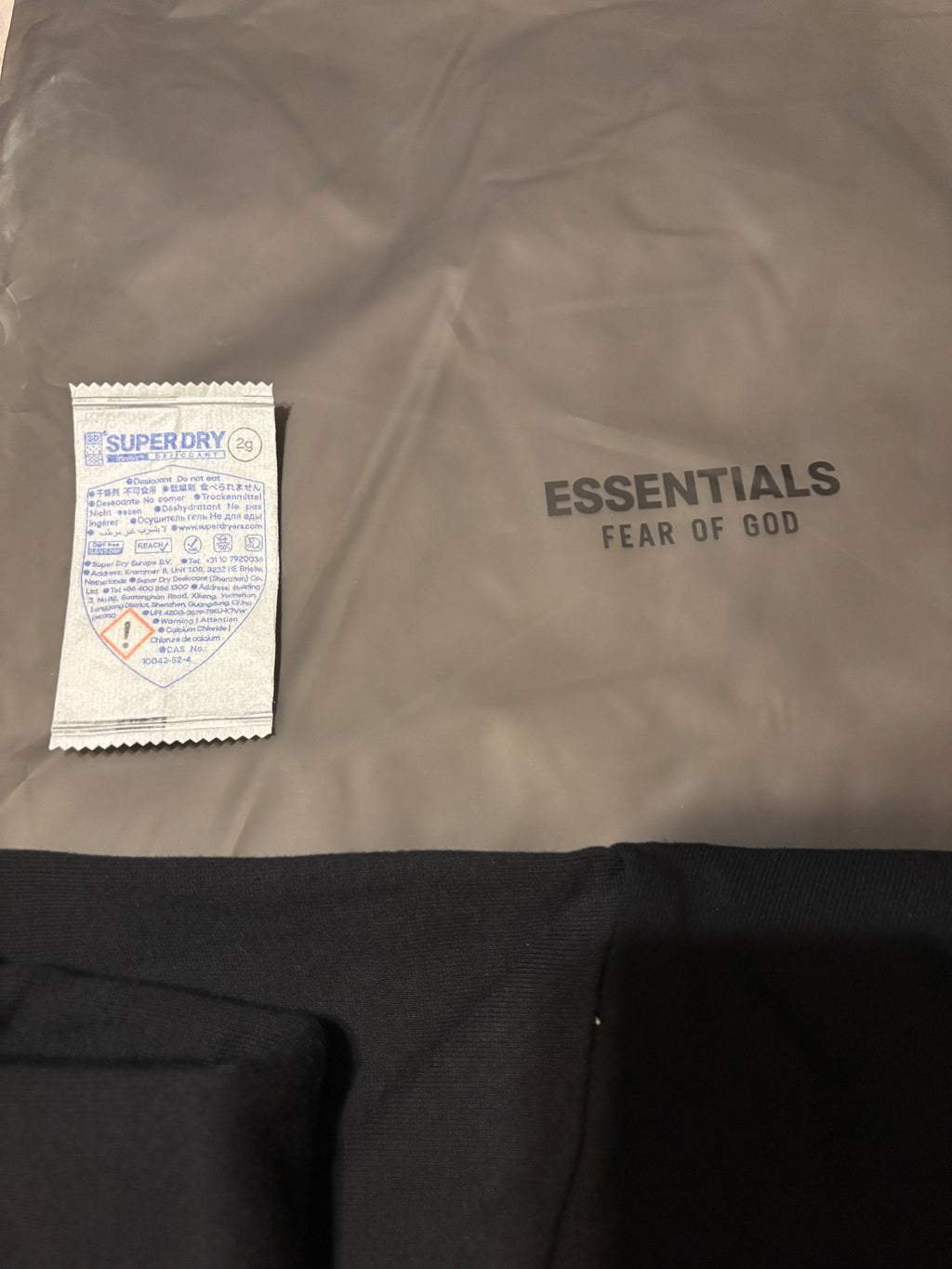 NEW NBA Fear of God Essentials Black Hoodie Size XS-M