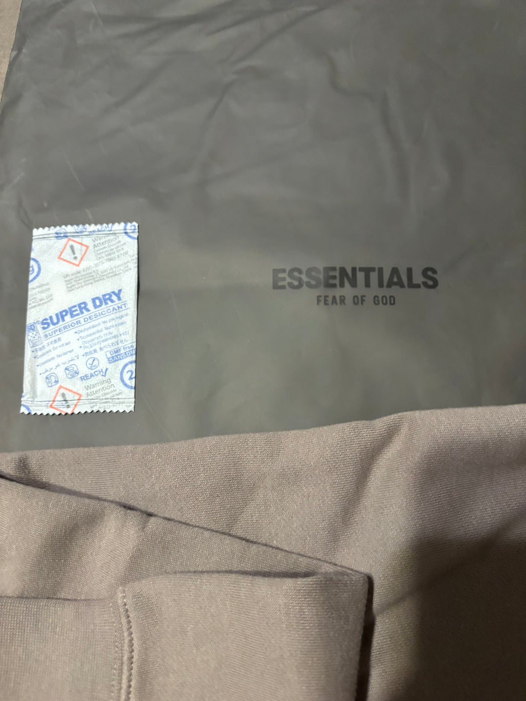 NEW Fear of God Essentials Desert Taupe Hoodie Size S-L 100% Authentic✅