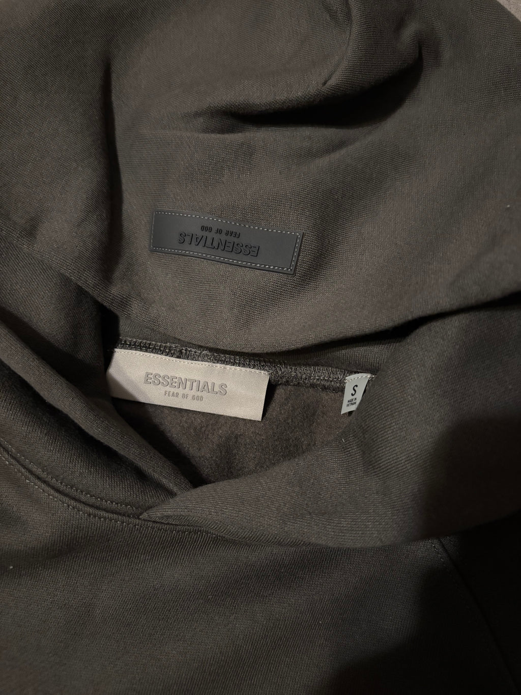 NEW Fear of God Essentials Off Black Hoodie Size XS-L