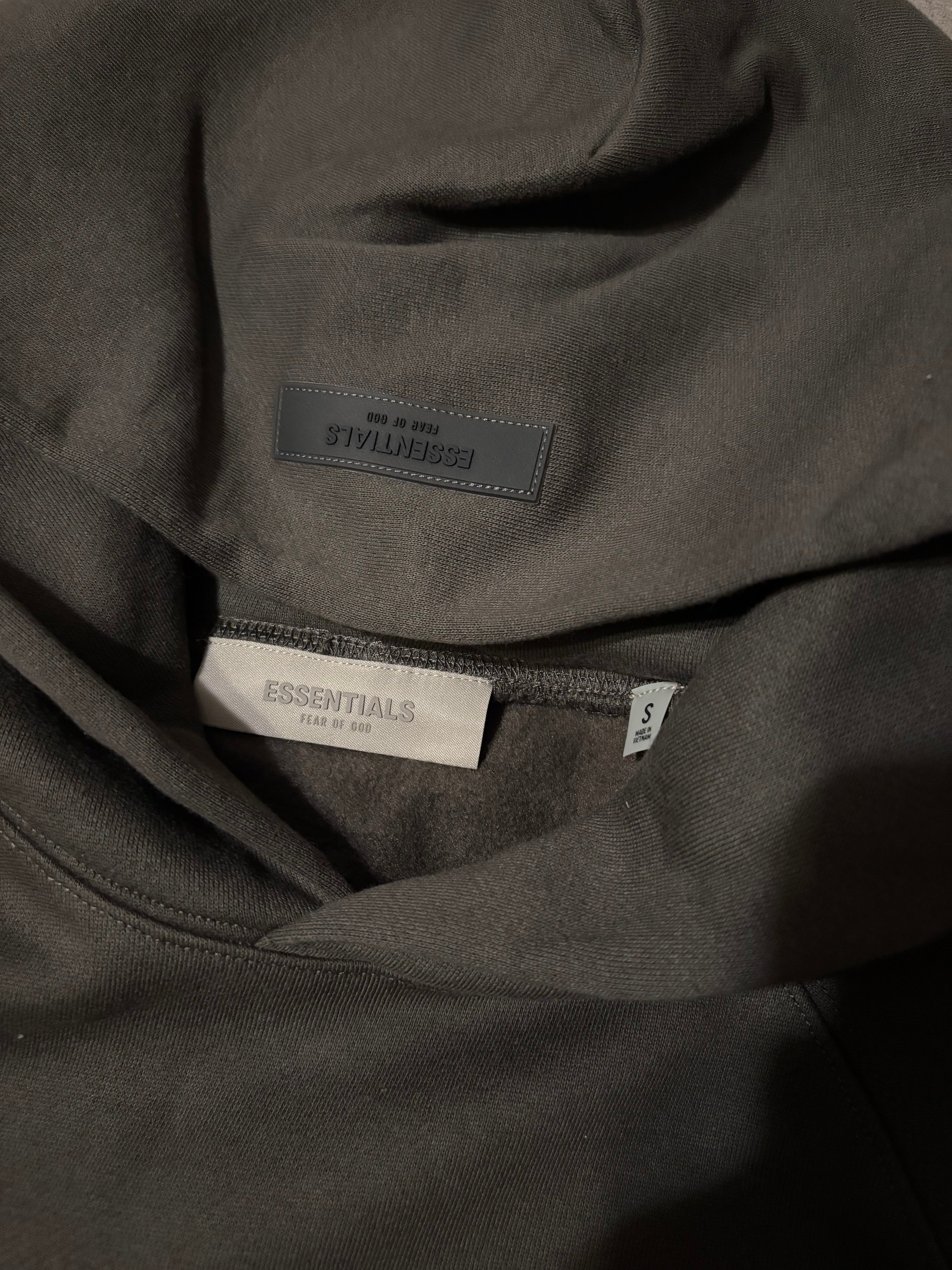 NEW Fear of God Essentials Off Black Hoodie Size XS-L