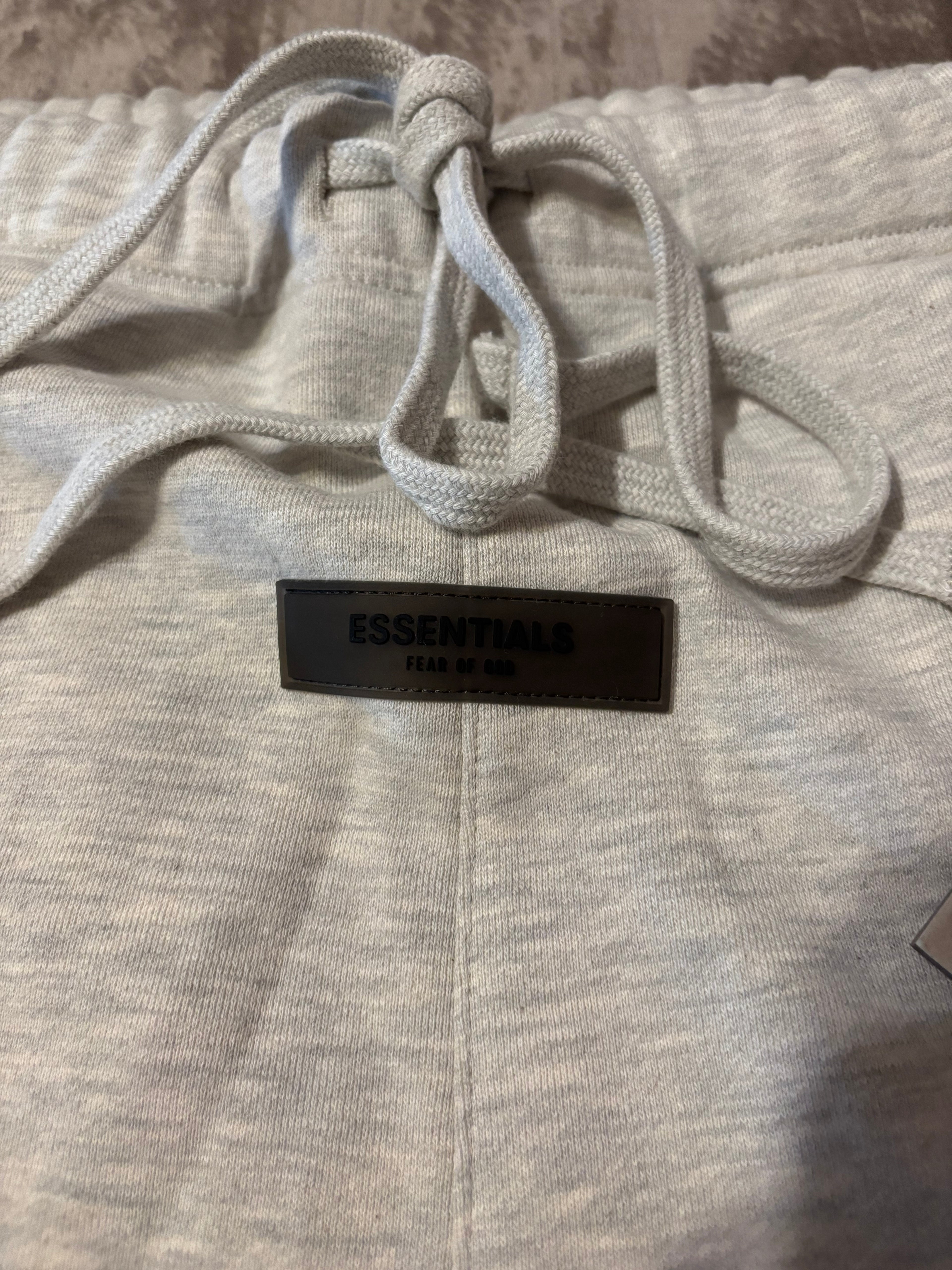 NEW Fear of God Essentials Light Oatmeal Cuffed Sweatpants Size XXS-L