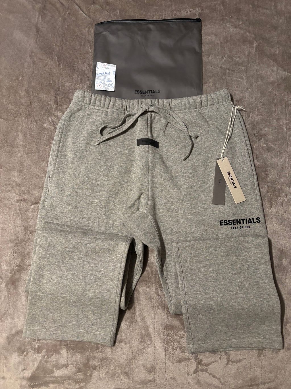 NEW Fear of God Essentials Dark Oatmeal Relaxed Sweatpants Size XS-XL 100% Authentic✅