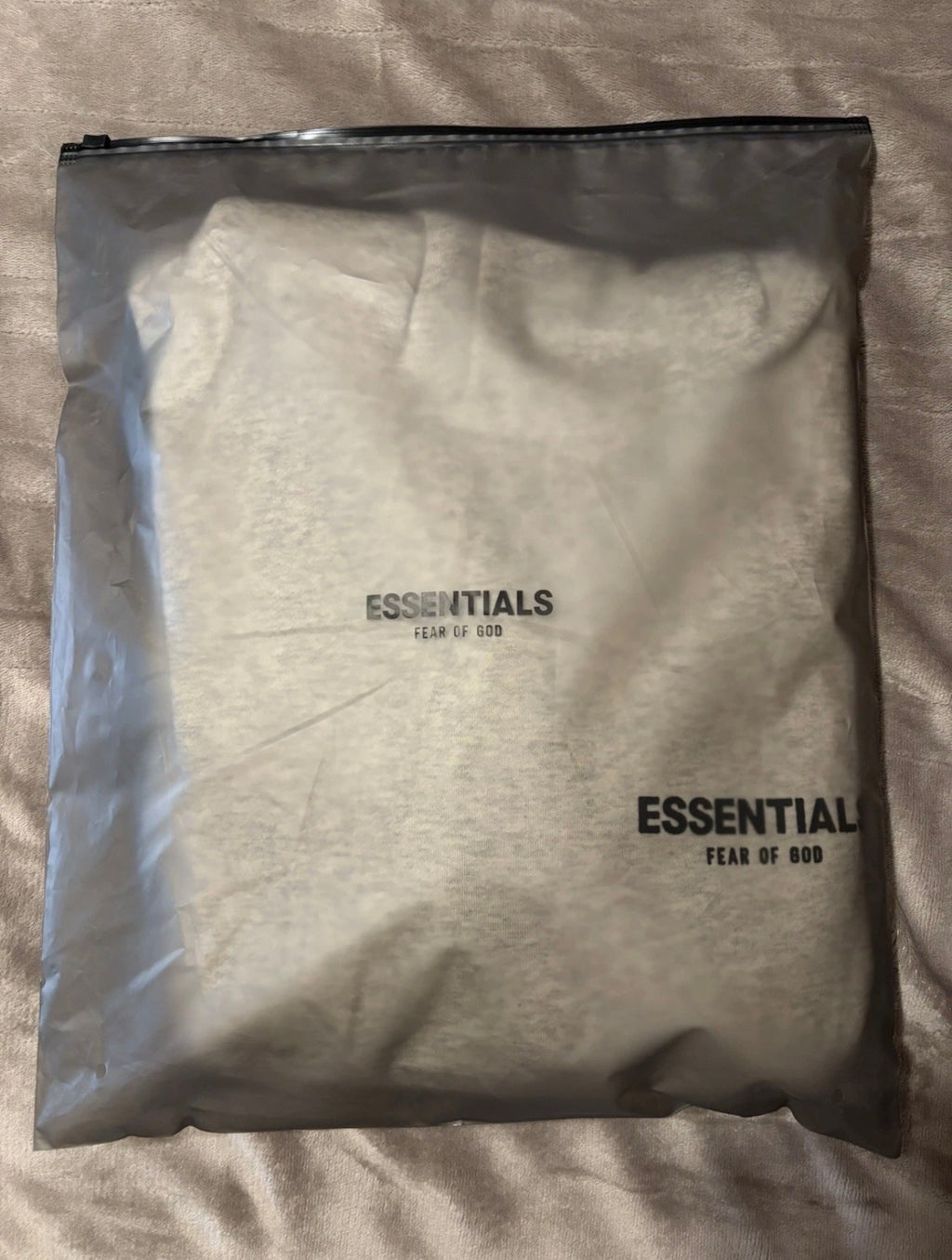 NEW Fear of God Essentials Light Oatmeal Hoodie Size Small 100% Authentic✅