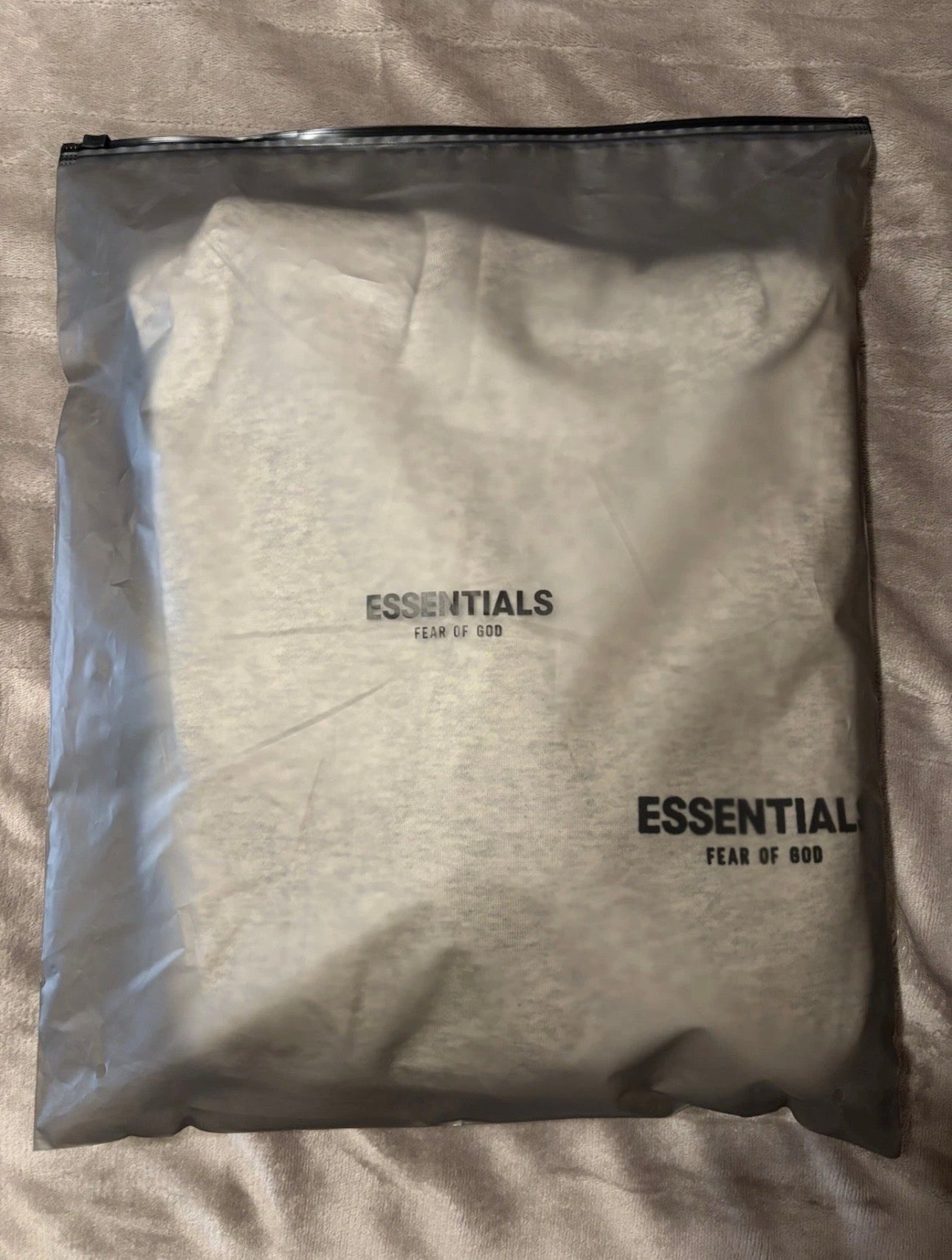 NEW Fear of God Essentials Light Oatmeal Hoodie Size Small 100% Authentic✅