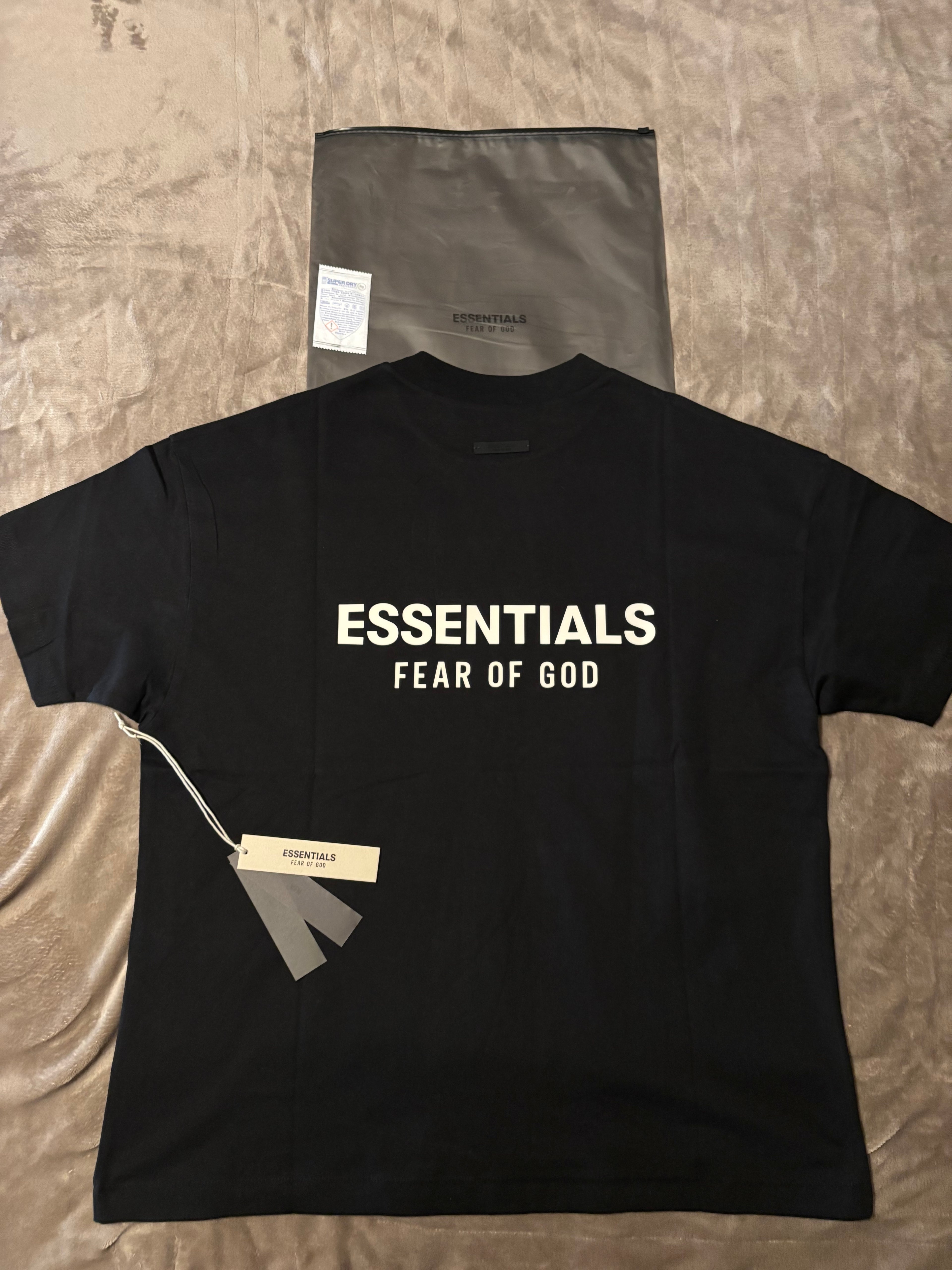 NEW Fear of God Essentials Black T-Shirt Size XS-M 100% Authentic✅ | 2024 Release