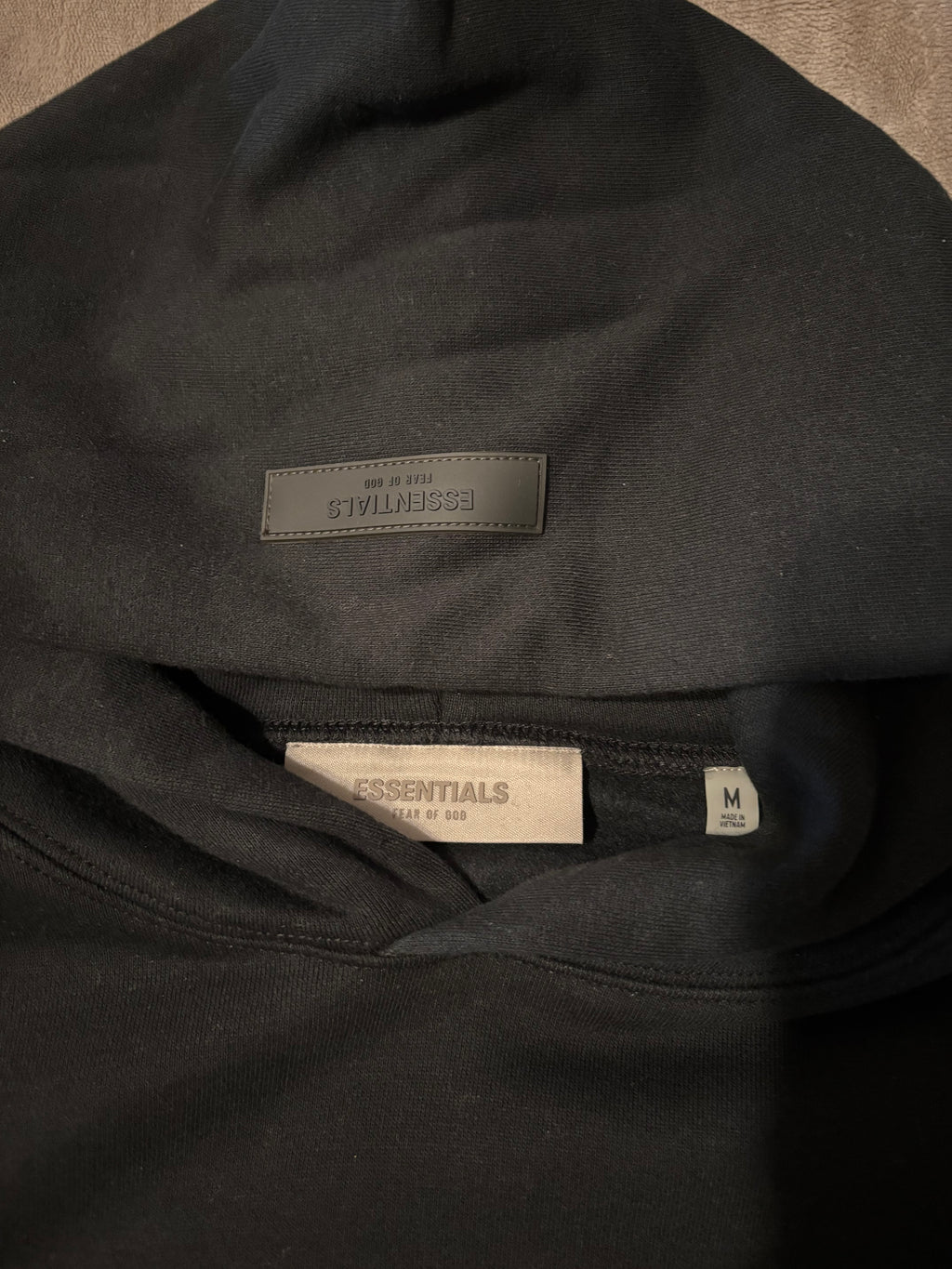 NEW Fear of God Essentials Black Hoodie Size Medium 100% Authentic✅