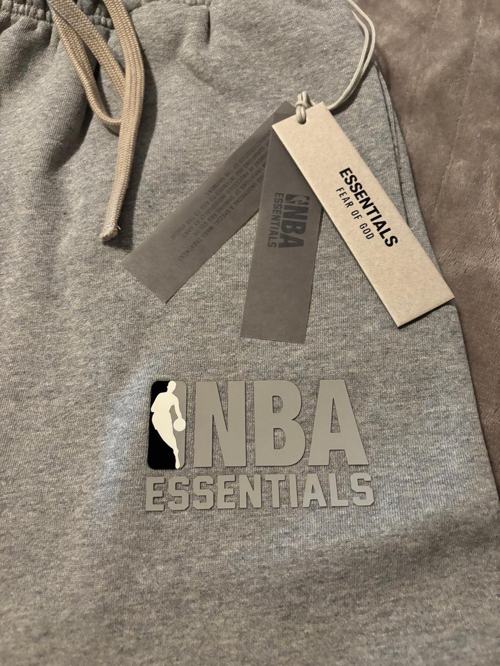 NEW NBA Fear of God Essentials Warm Heather Shorts Size S-M