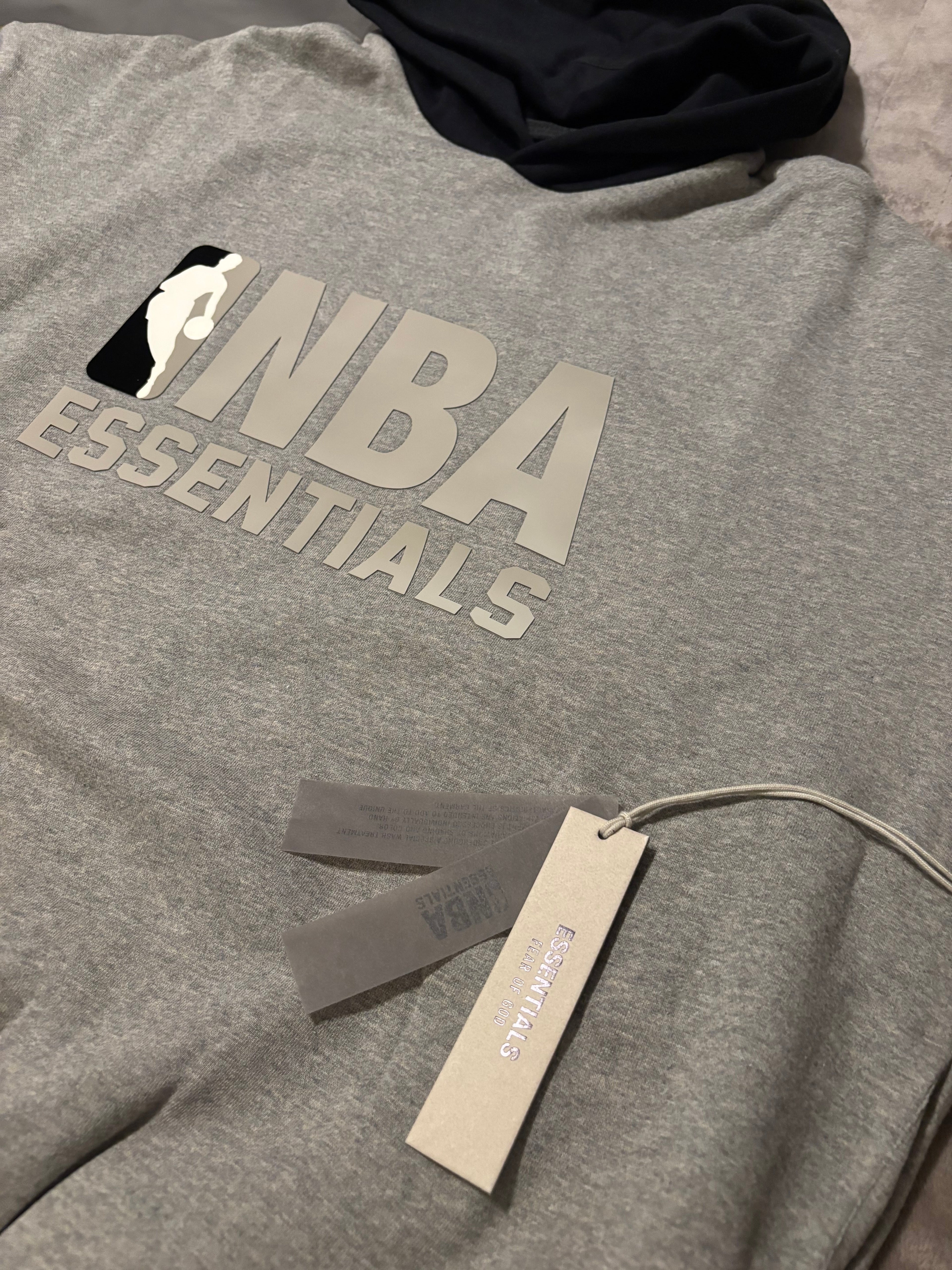 NEW NBA Fear of God Essentials Warm Heather Hoodie Size Small