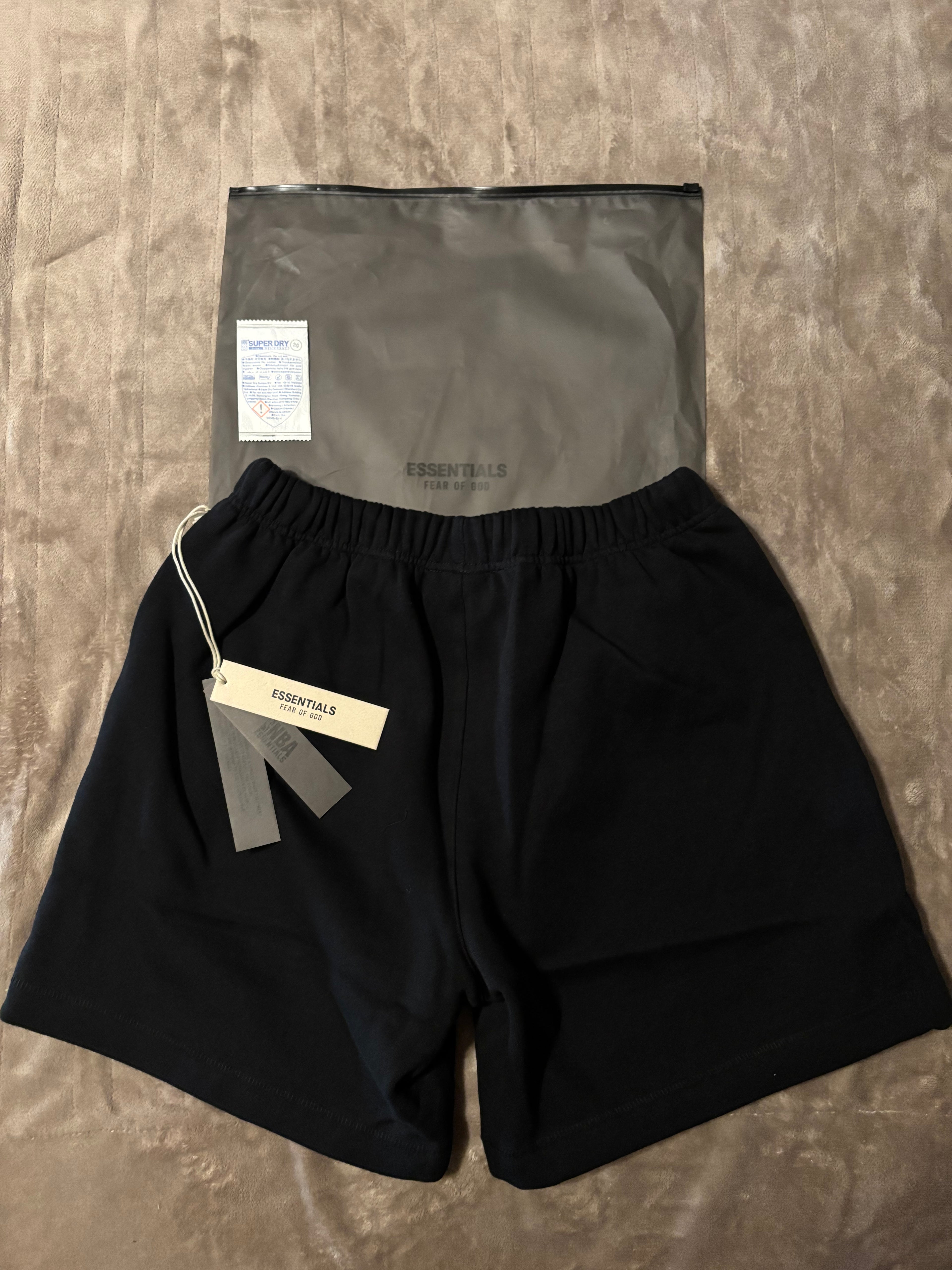 NEW NBA Fear of God Essentials Black Shorts Size XS-L