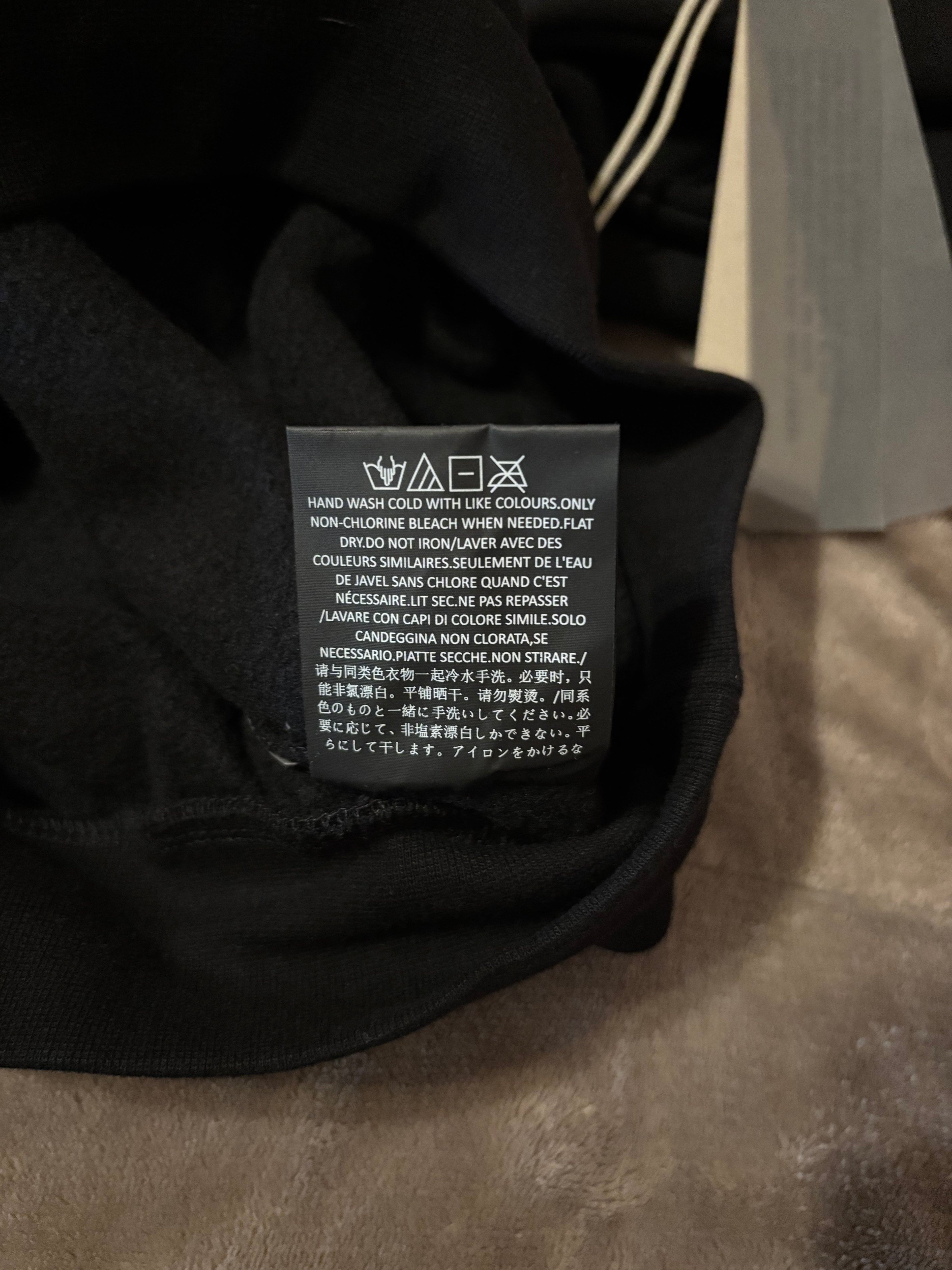 NEW Fear of God Essentials Black White Letters Hoodie Size XS-XL 100% Authentic✅ | 2024 Release