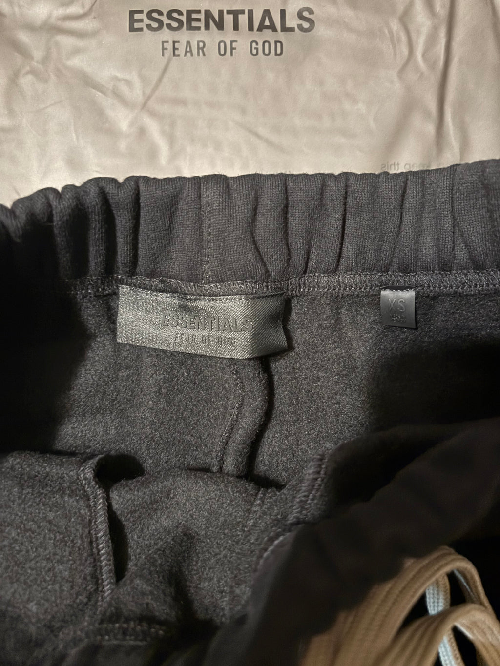 NEW NBA Fear of God Essentials Black Relaxed Sweatpants Size XS-M